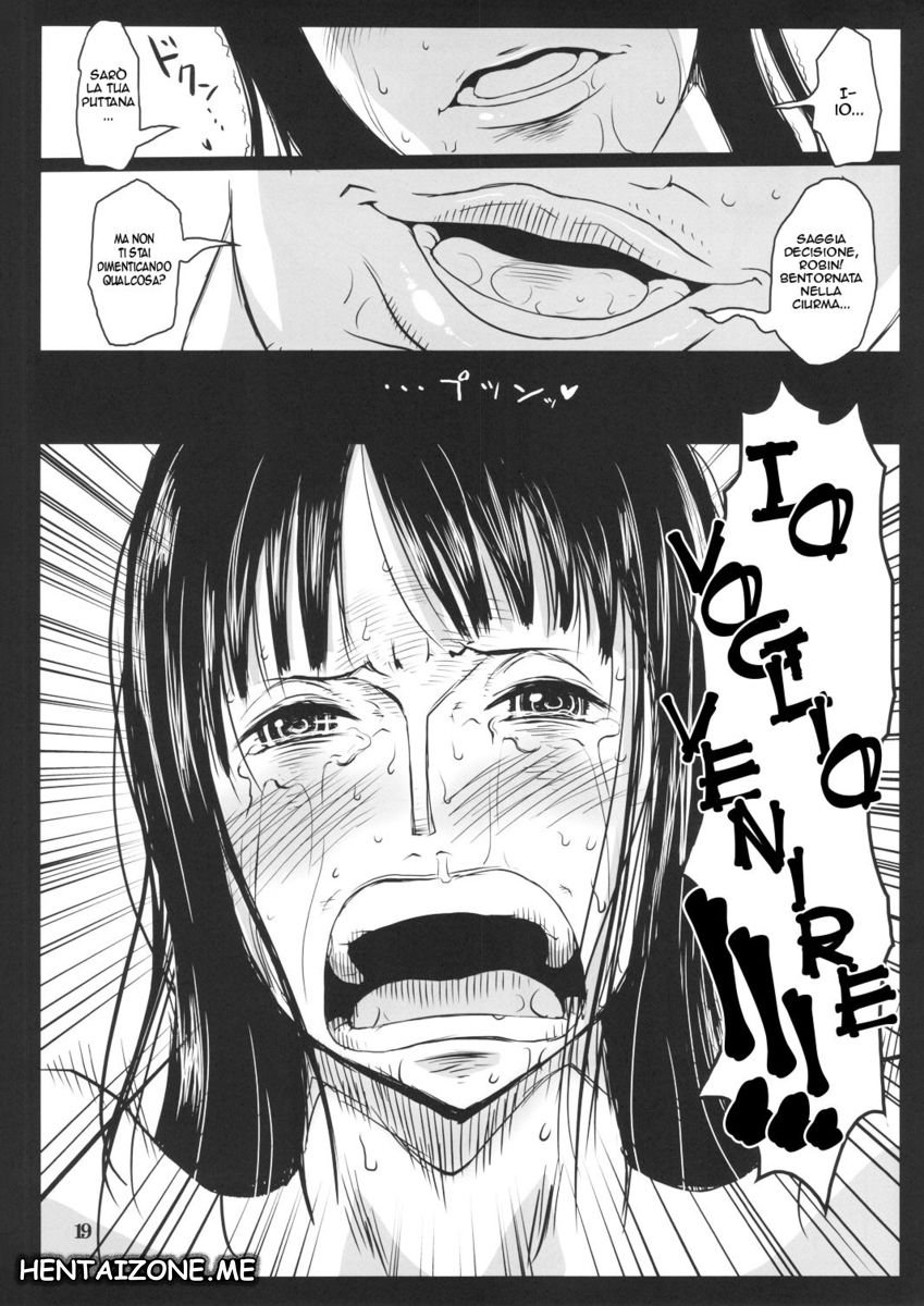 (C78) [8graphica (Yoshitama Ichirou)] Metabolism-OP Kyonyuu Kyoshiri Shoufu Nico Robin no Keshi Taikako| Nico Robin Vuole Venire (One Piece) [Italian] 图片编号 18