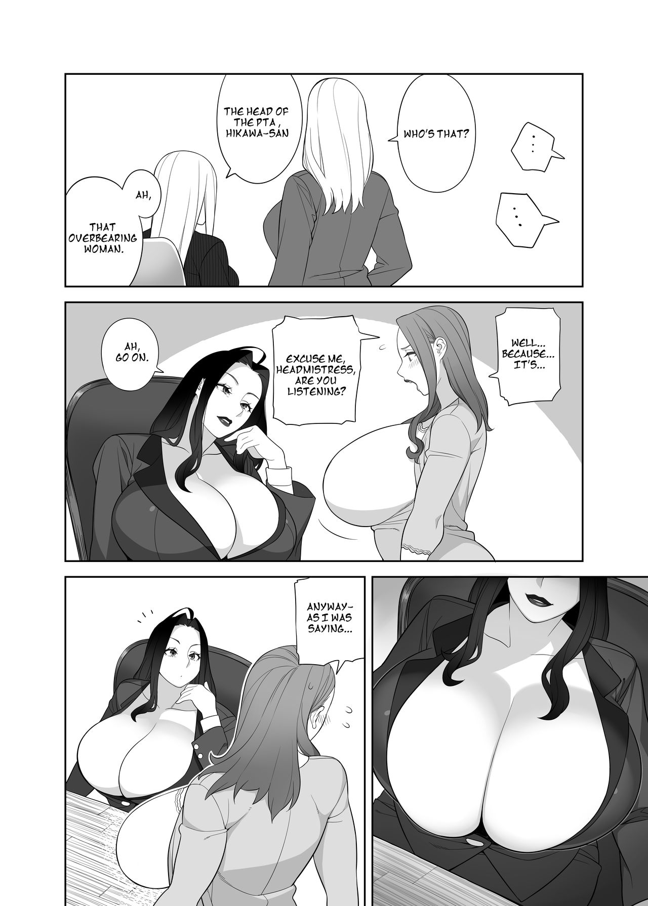 [Sangeriya (Hidarikiki)] Busty Lewd Mother is the Principle's Woman 1 | Bakunyuu wa Haha Gakuenchou no Onna 1 [English] [Digital] numero di immagine  3