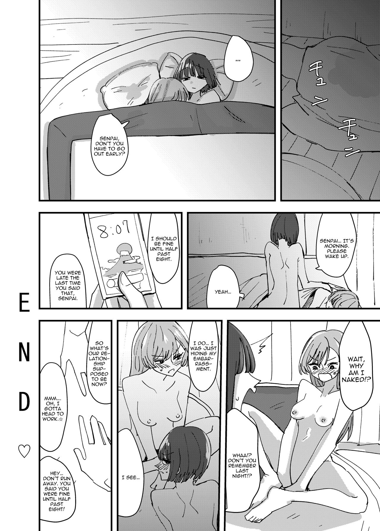 [Aweida] Daigaku no Senpai to Nori de Kiss Shitetara Sono Hi no Uchi ni Issen Koechatta Hanashi | A Story About  Kissing A College Senior And Crossing The Line In The Same Day [English] [IXIA WORKS] 图片编号 32