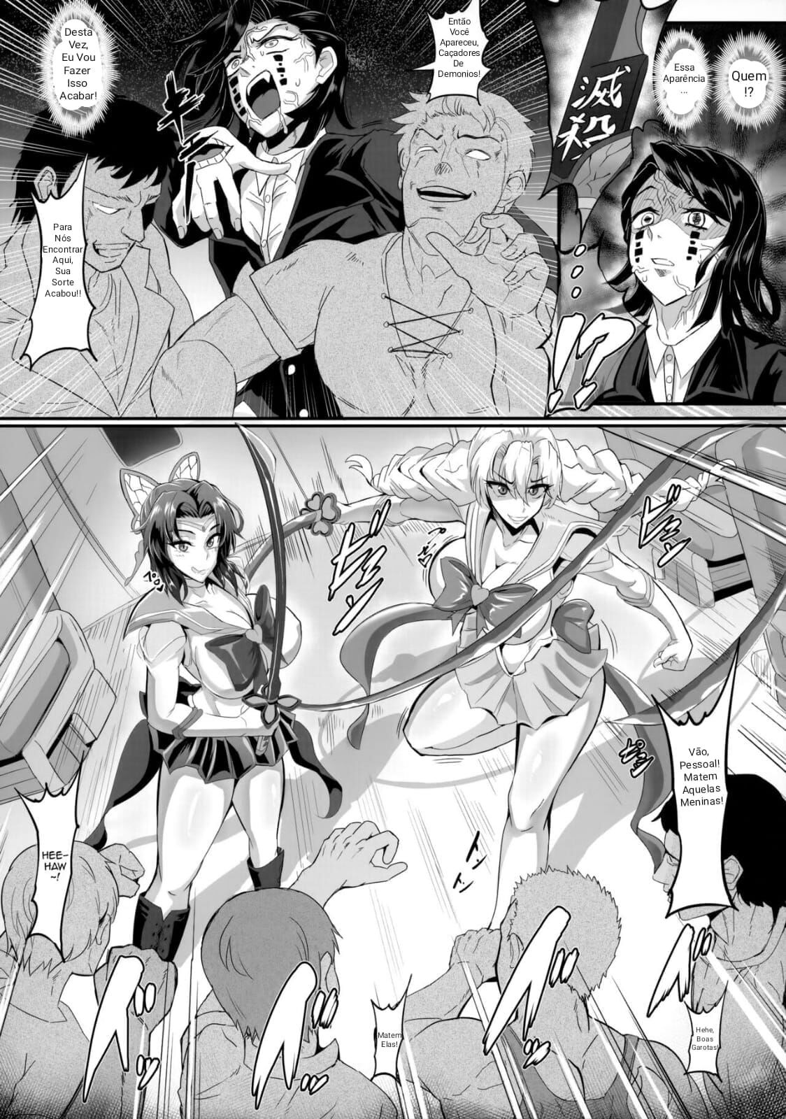 (GW Chou Doujinsai) [TOPGUN (Puripuri JET)] Gokuraku Chou Nino Kata (Kimetsu no Yaiba) [Portuguese-BR] [Leon] 图片编号 5