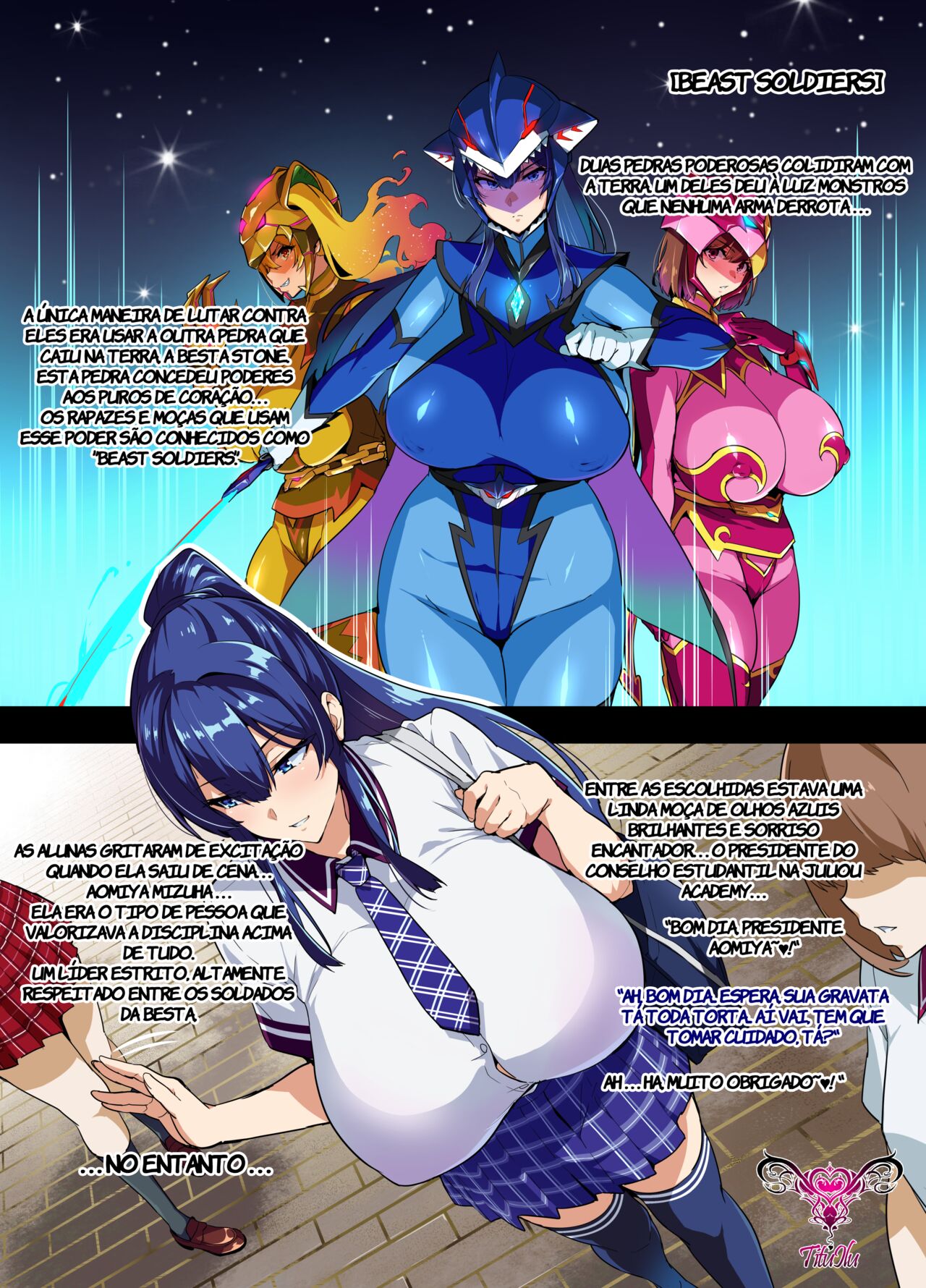 [Shinjugai (Takeda Hiromitsu)] C100 Kaijoubon Blue no (Daraku shita) Nichijou [Portuguese-BR] image number 3