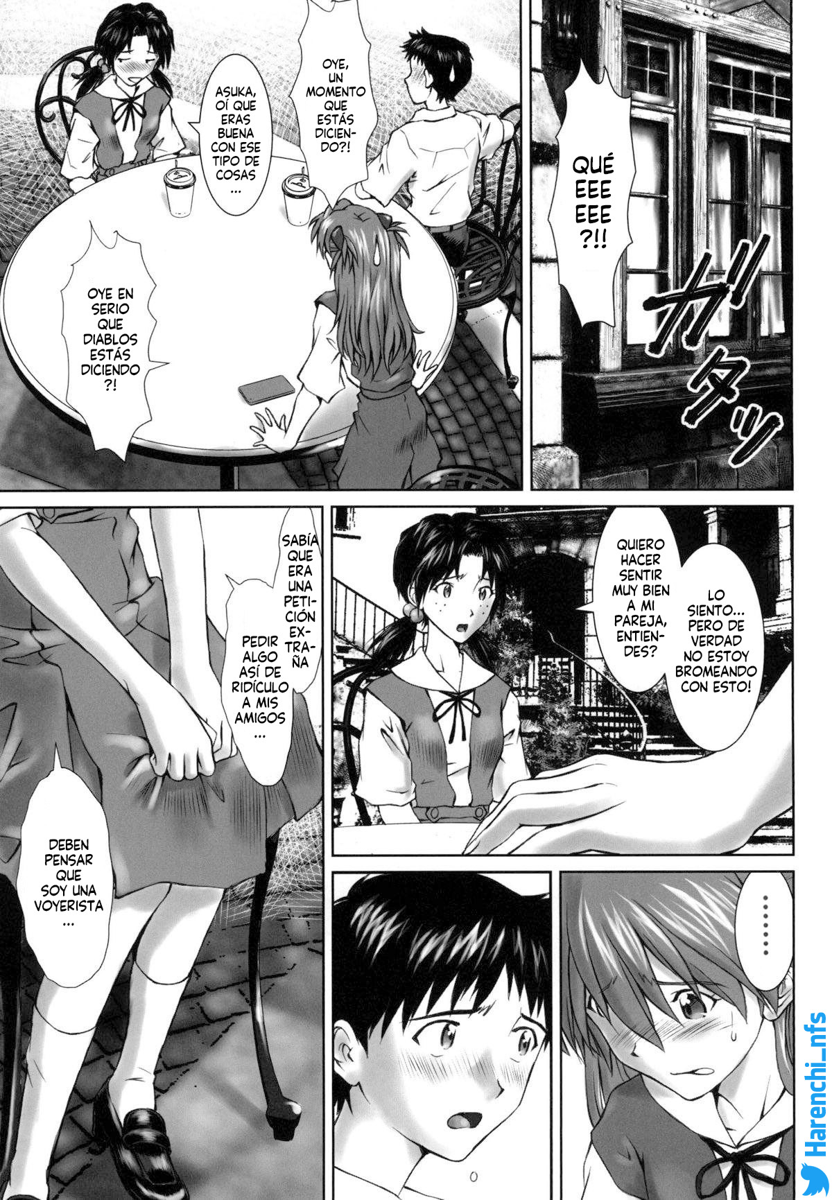 (C94) [Tengu no Tsuzura (Kuro Tengu)] Let's share it (Neon Genesis Evangelion) [Digital] [Spanish] [Harenchi no Fansub] image number 6