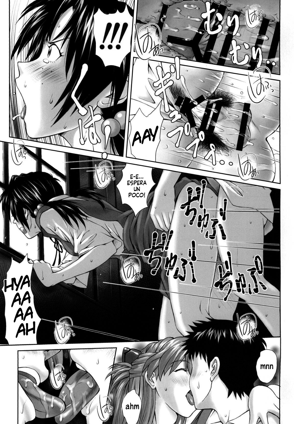 (C94) [Tengu no Tsuzura (Kuro Tengu)] Let's share it (Neon Genesis Evangelion) [Digital] [Spanish] [Harenchi no Fansub] image number 28