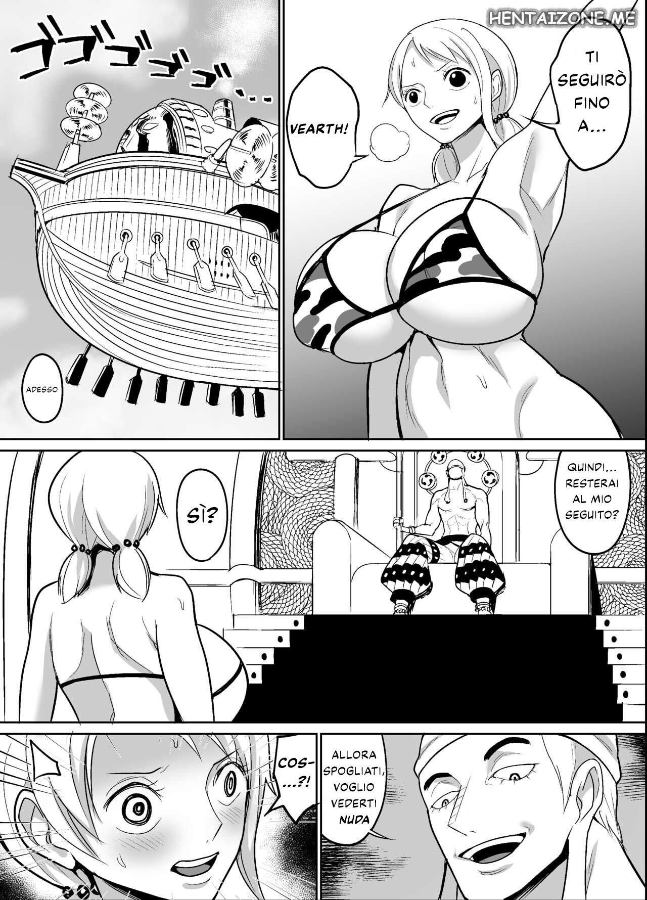 [REM9 (Hamiltan)] Sorajima Hen | Nami e Robin al Servizio di Ener (One Piece) [Italian] image number 1