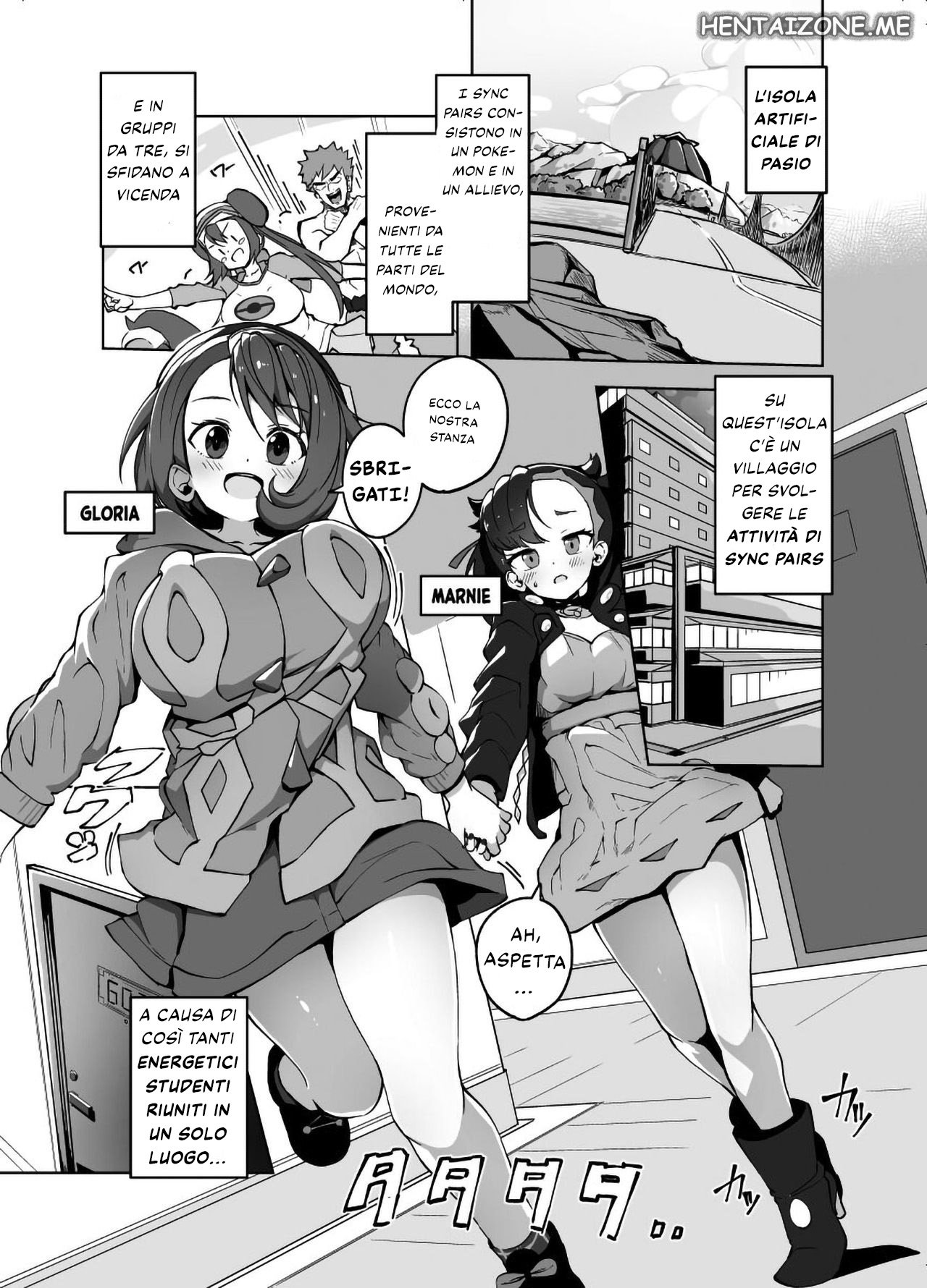 (C99) [Mannen Dokodoko Dondodoko (Tottotonero Tarou.)] Pocket Bitch | Due Porche Allenatrici Pokemon(Pokémon Sword and Shield) [Italian] image number 2