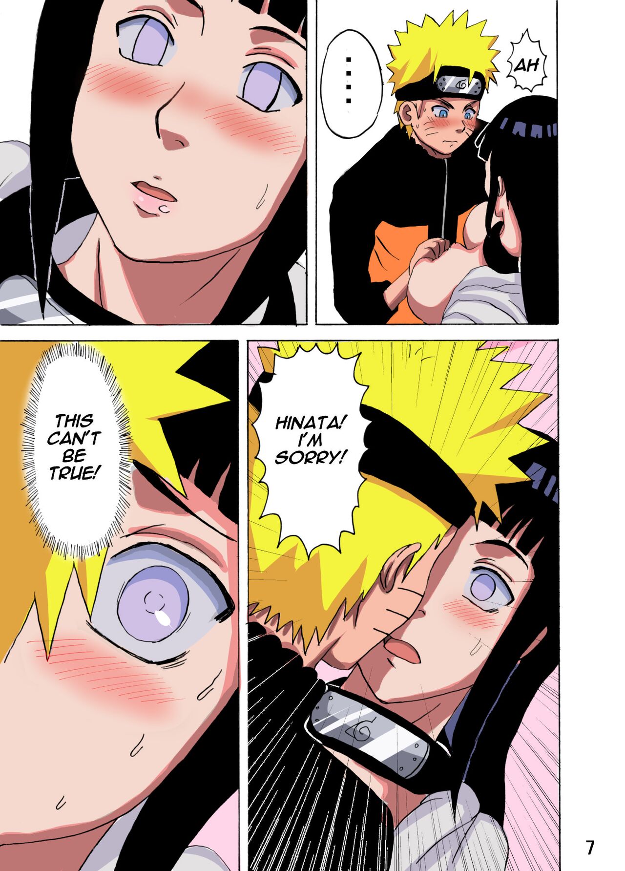 [Naruho-dou (Naruhodo)] Hinata Ganbaru! | Hinata Fight! (Naruto) [English] {Doujins.com} [Colorized] [Decensored] [Digital] image number 8