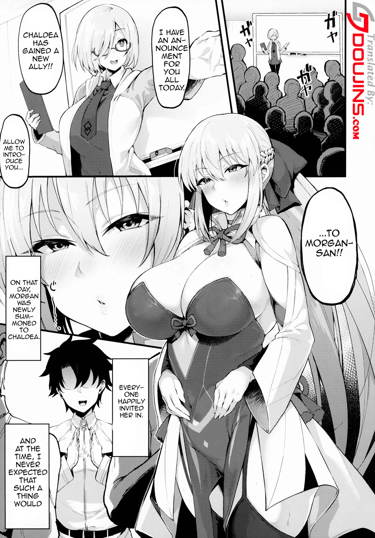(C100) [Nazunasoft (Katsura Harufumi)] Icha Love Amaama Morgan-sama | Sweet Erotic Loving With Morgan-sama + Extra Clear File (Fate/Grand Order) [English] {Doujins.com} image number 2