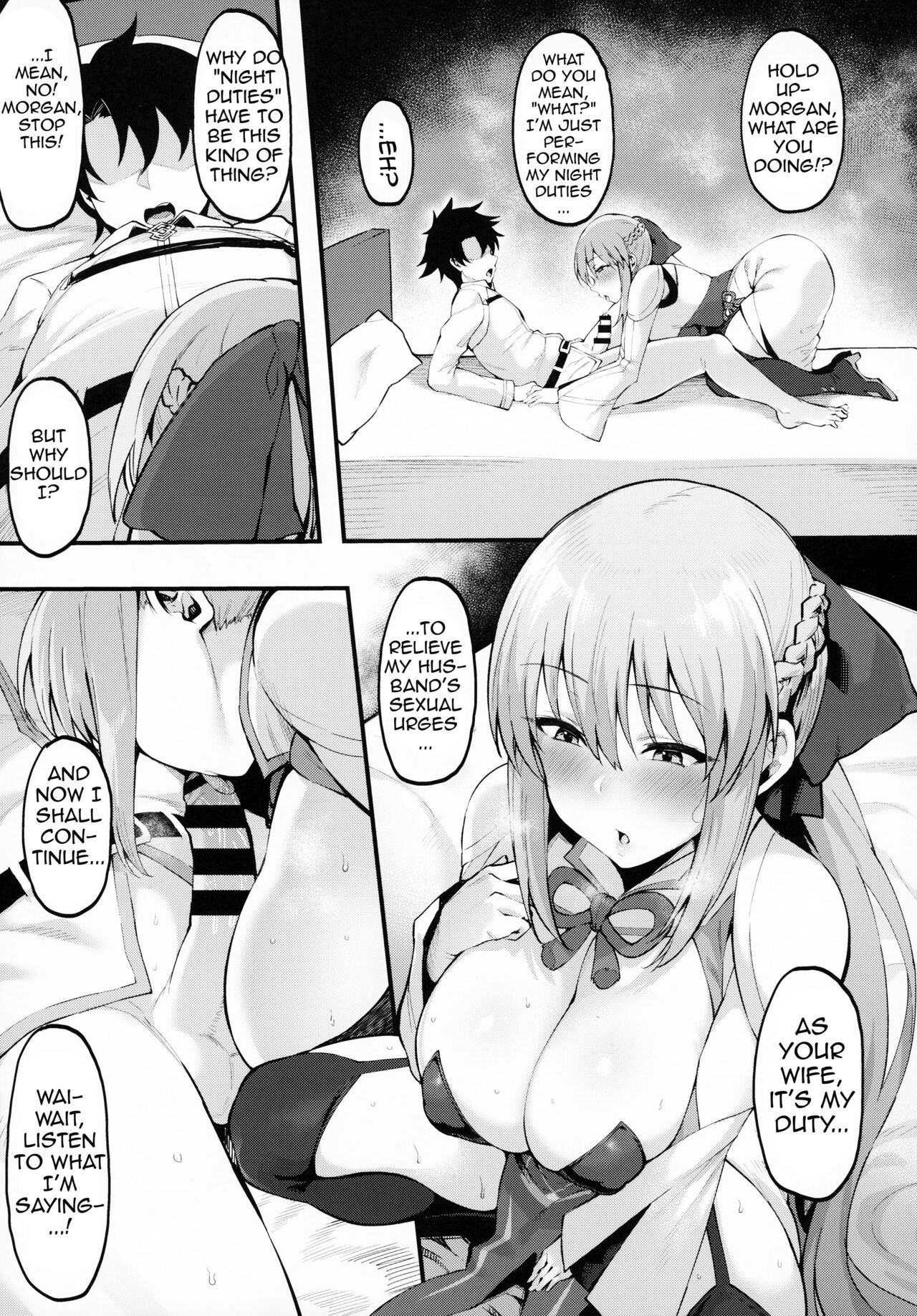 (C100) [Nazunasoft (Katsura Harufumi)] Icha Love Amaama Morgan-sama | Sweet Erotic Loving With Morgan-sama + Extra Clear File (Fate/Grand Order) [English] {Doujins.com} image number 4