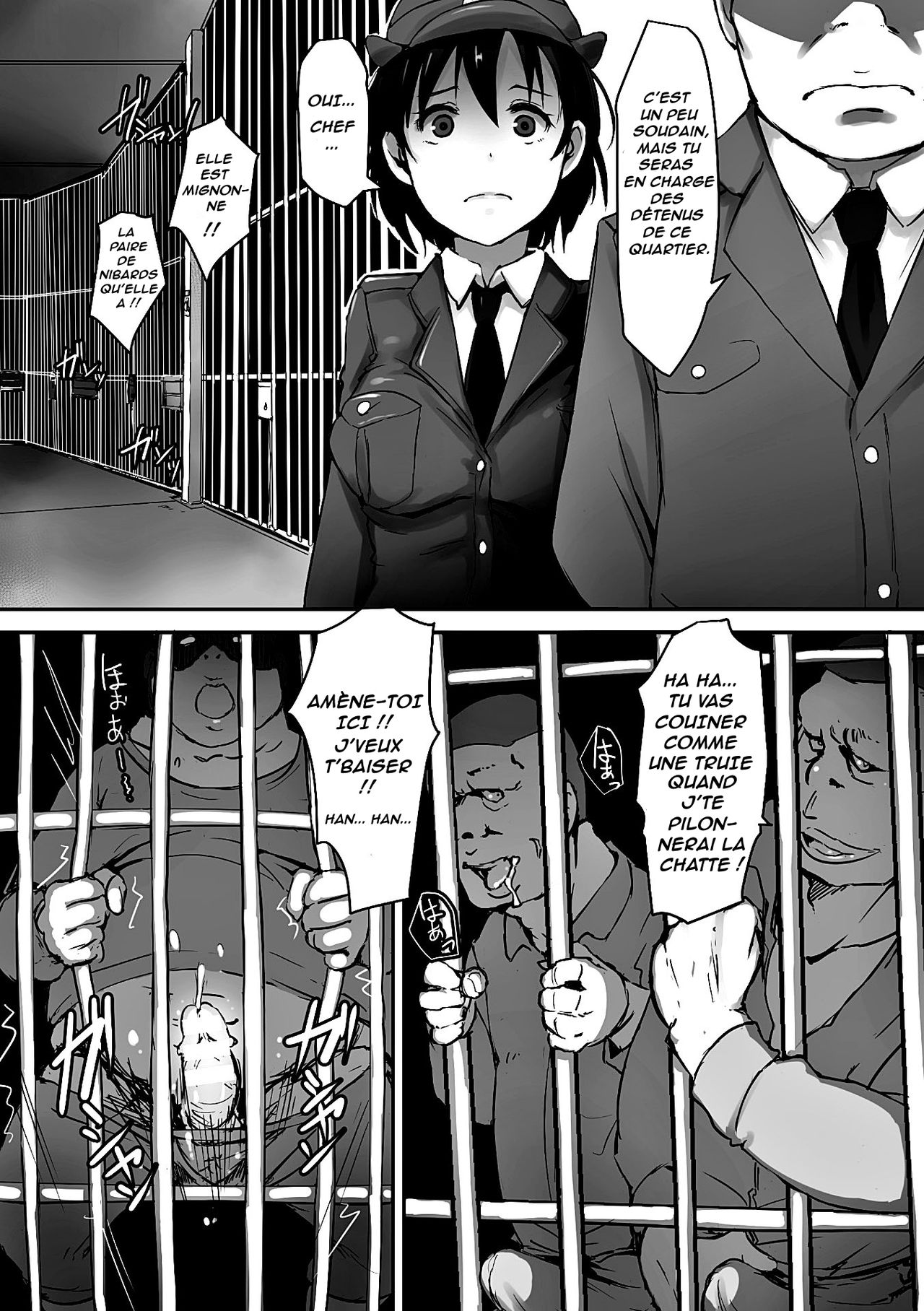 [Arakure] Prison Rape (2D Comic Magazine Keimusho de Aegu Onna-tachi Vol. 1) [French] [Digital] 2eme image