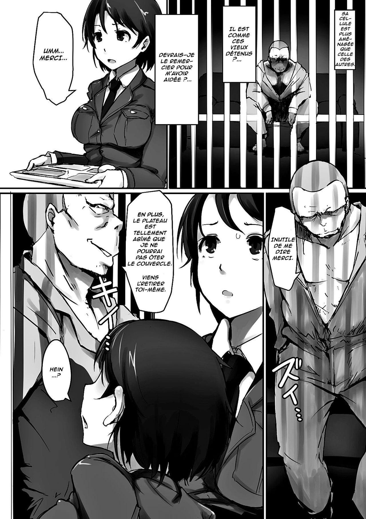 [Arakure] Prison Rape (2D Comic Magazine Keimusho de Aegu Onna-tachi Vol. 1) [French] [Digital] image number 8