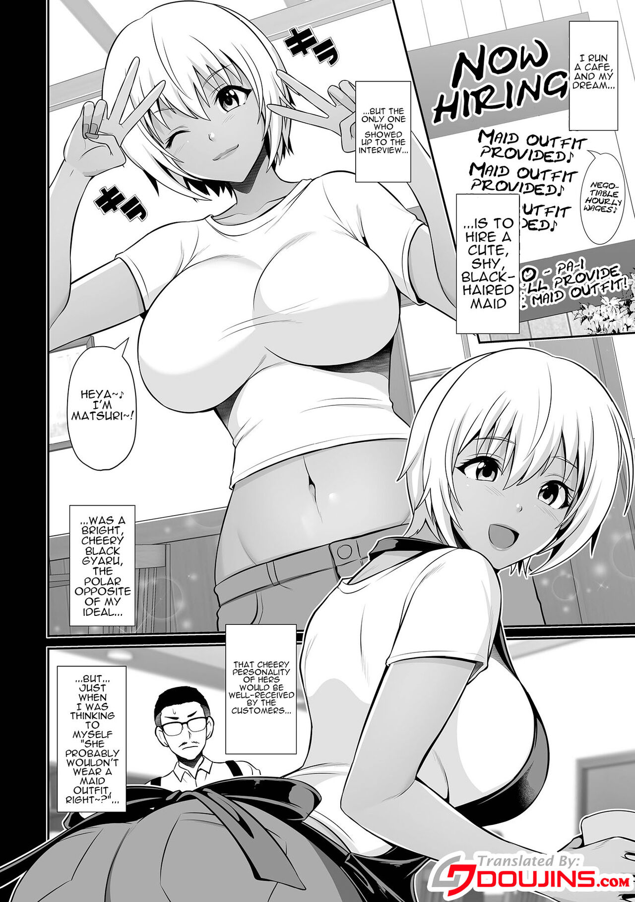 [Toba Yuga] Kuro Gyaru Maid ga Gohoshi Shichau zo ♪ | I'm Going To Fuck a Dark Skinned Gal Maid (COMIC Shigekiteki SQUIRT!! Vol. 27) [English] {Doujins.com} [Digital] numero di immagine  2