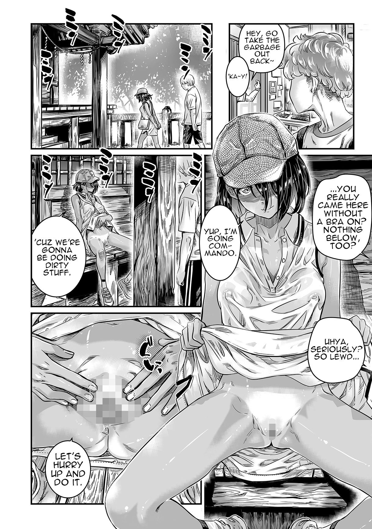 [Burning Shimai (MARUTA)] Hiyake no Bitch Shoujo wa, Doutei no Senpai o Yagai Sex ni Sasou | A Slutty Girl Who Was Tanning Seduced Her Virgin Senpai Into Outdoor Sex 2 [English] {Doujins.com} изображение № 9