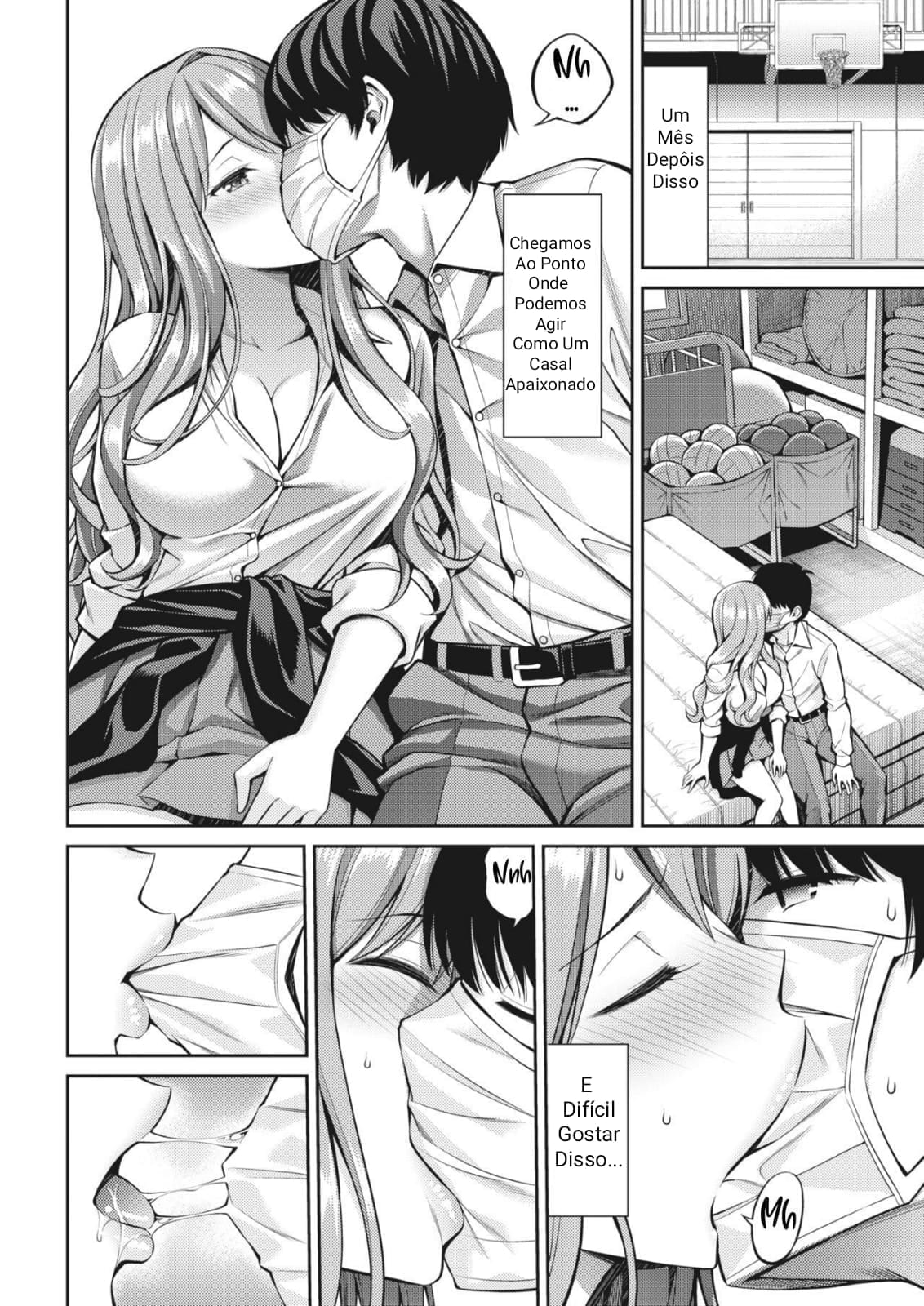 [Yahiro Pochi] Oblaat - Indirect kiss & sex & love | Indirect Kiss E Sex E Love (COMIC Kairakuten 2021-08) [Portuguese-BR] [Leon] [Digital] Bildnummer 6