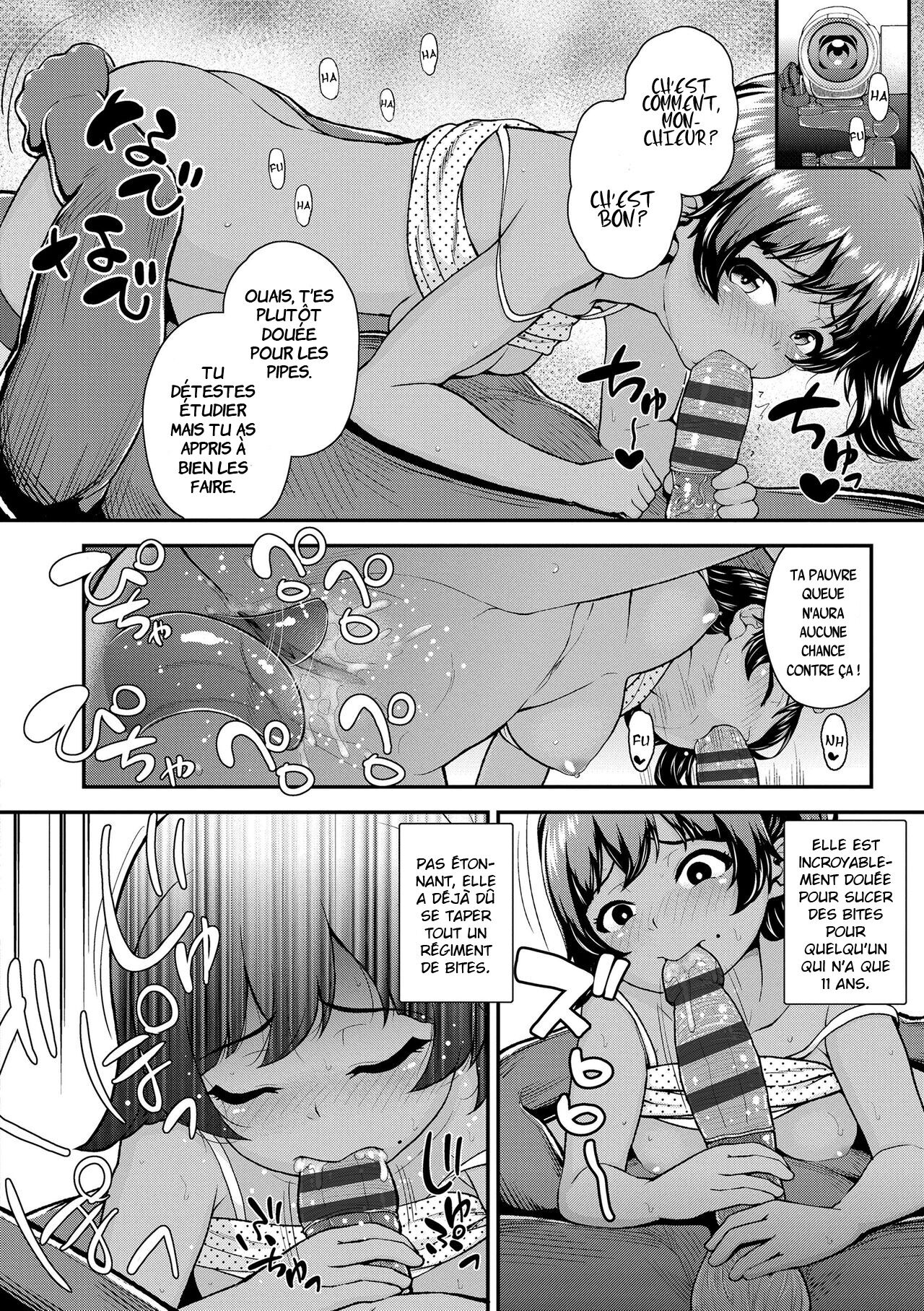 [Hikoma Hiroyuki] Bicchi na Mesugaki Tenkousei | Notre nouvelle élève transférée est une sale petite salope! (Gouin ni Kusogaki Mesuana Dochutte Mita (Wara) [French] [D] numero di immagine  10