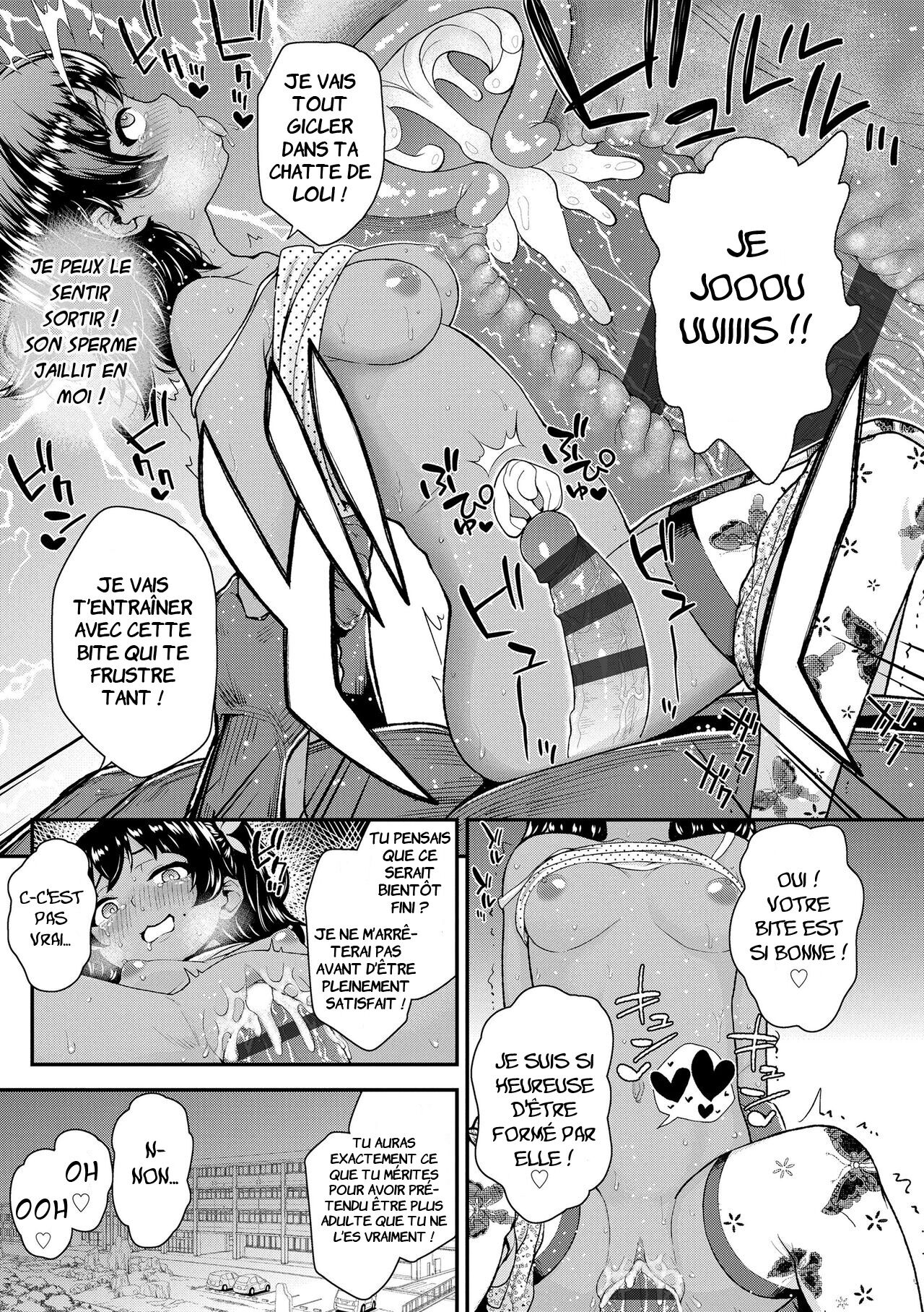 [Hikoma Hiroyuki] Bicchi na Mesugaki Tenkousei | Notre nouvelle élève transférée est une sale petite salope! (Gouin ni Kusogaki Mesuana Dochutte Mita (Wara) [French] [D] numero di immagine  19