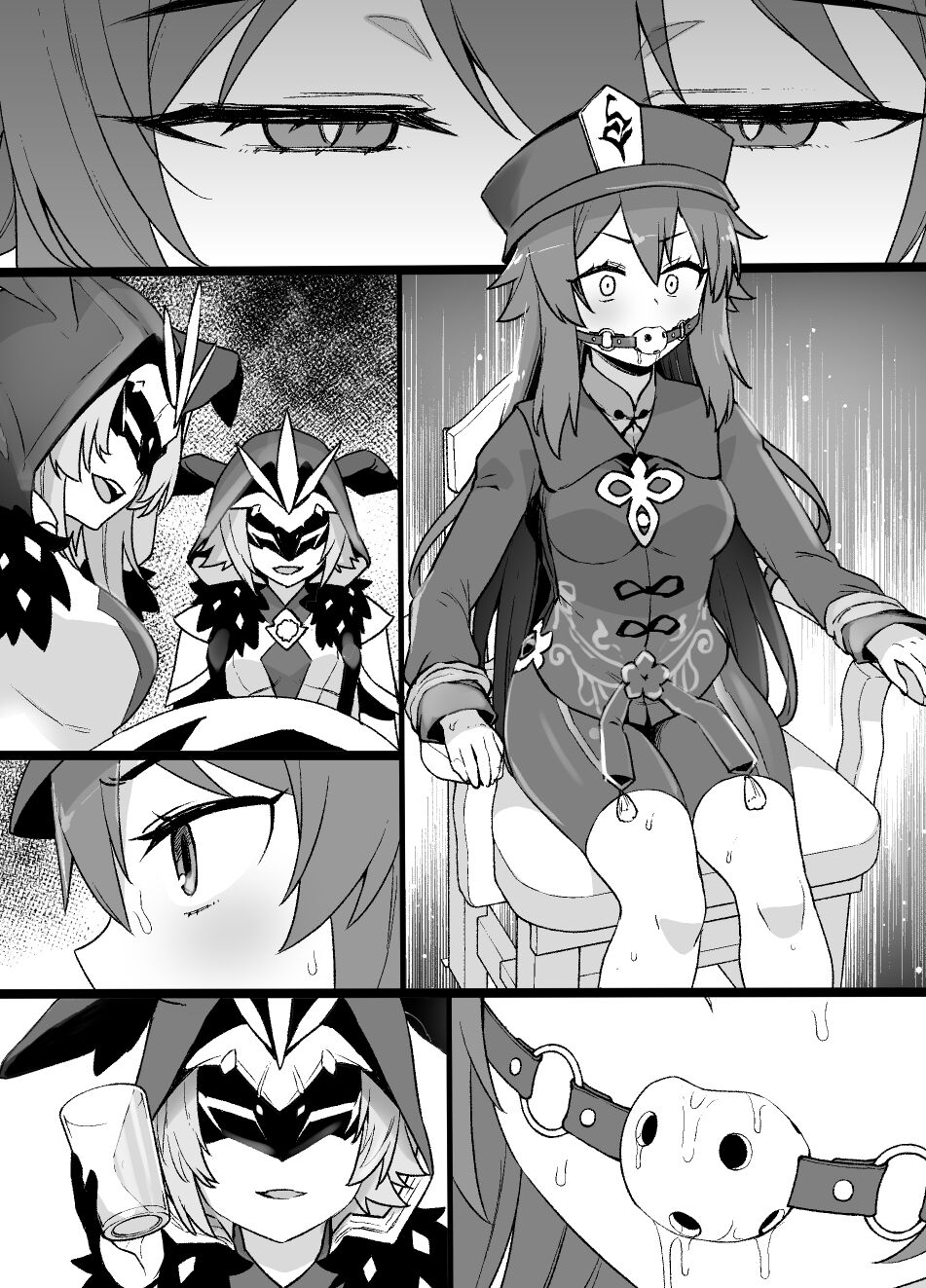 [Kusayarou] Genshin Impact Hu Tao Chikubi Zeme Manga (Genshin Impact) 이미지 번호 6