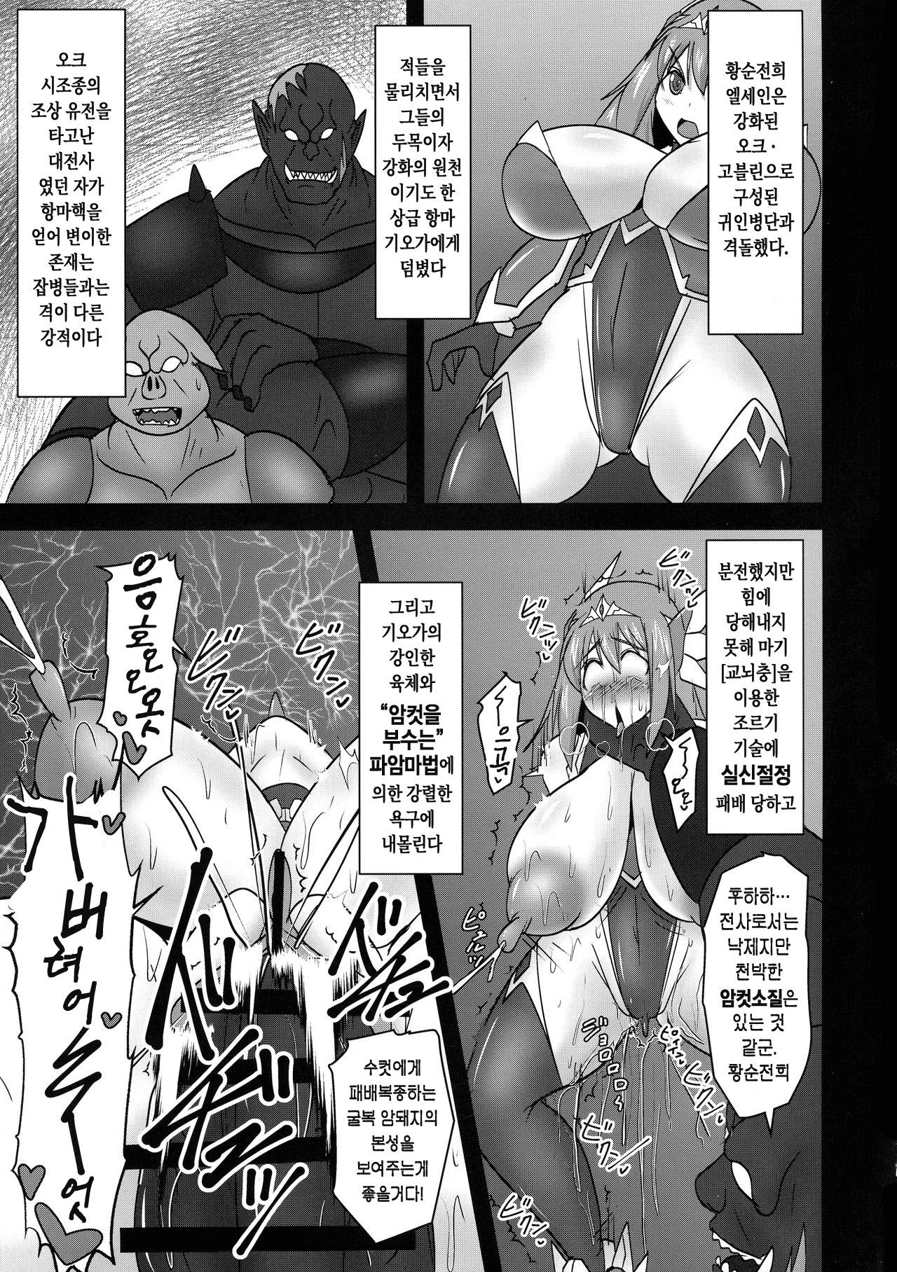 (COMIC1☆17) [FONETRASON (Ryutou)] Koujun Senhime Elsain VANQUISHED SHIELD 3 | 황순전희 엘세인 "부서져버린 사람들의 방패 3" [Korean] 5eme image