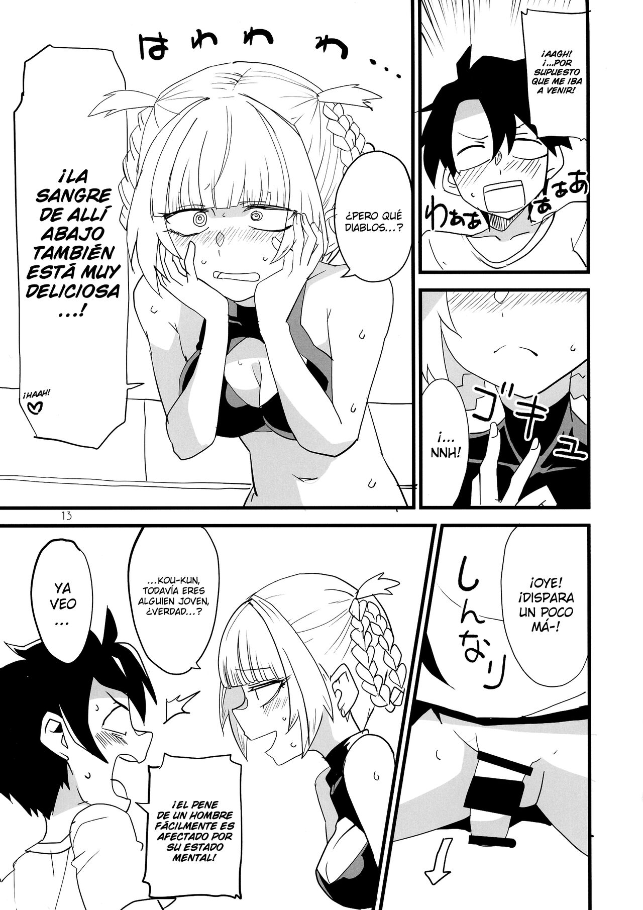 [BlueMage (Aoi Manabu)] Soineya no Uta (Yofukashi no Uta) [Spanish] [Fstake Sukyan] 图片编号 13