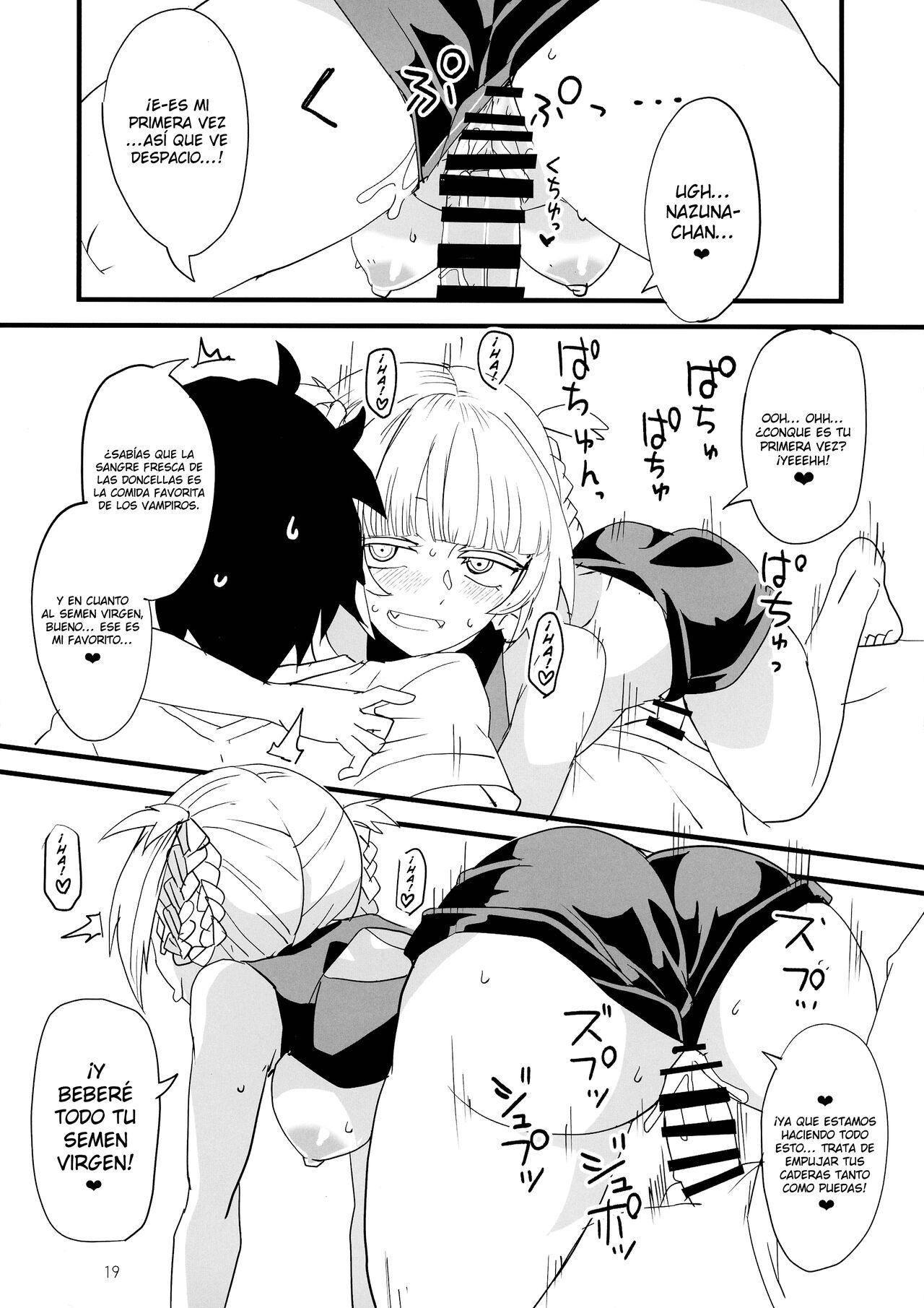 [BlueMage (Aoi Manabu)] Soineya no Uta (Yofukashi no Uta) [Spanish] [Fstake Sukyan] 图片编号 19