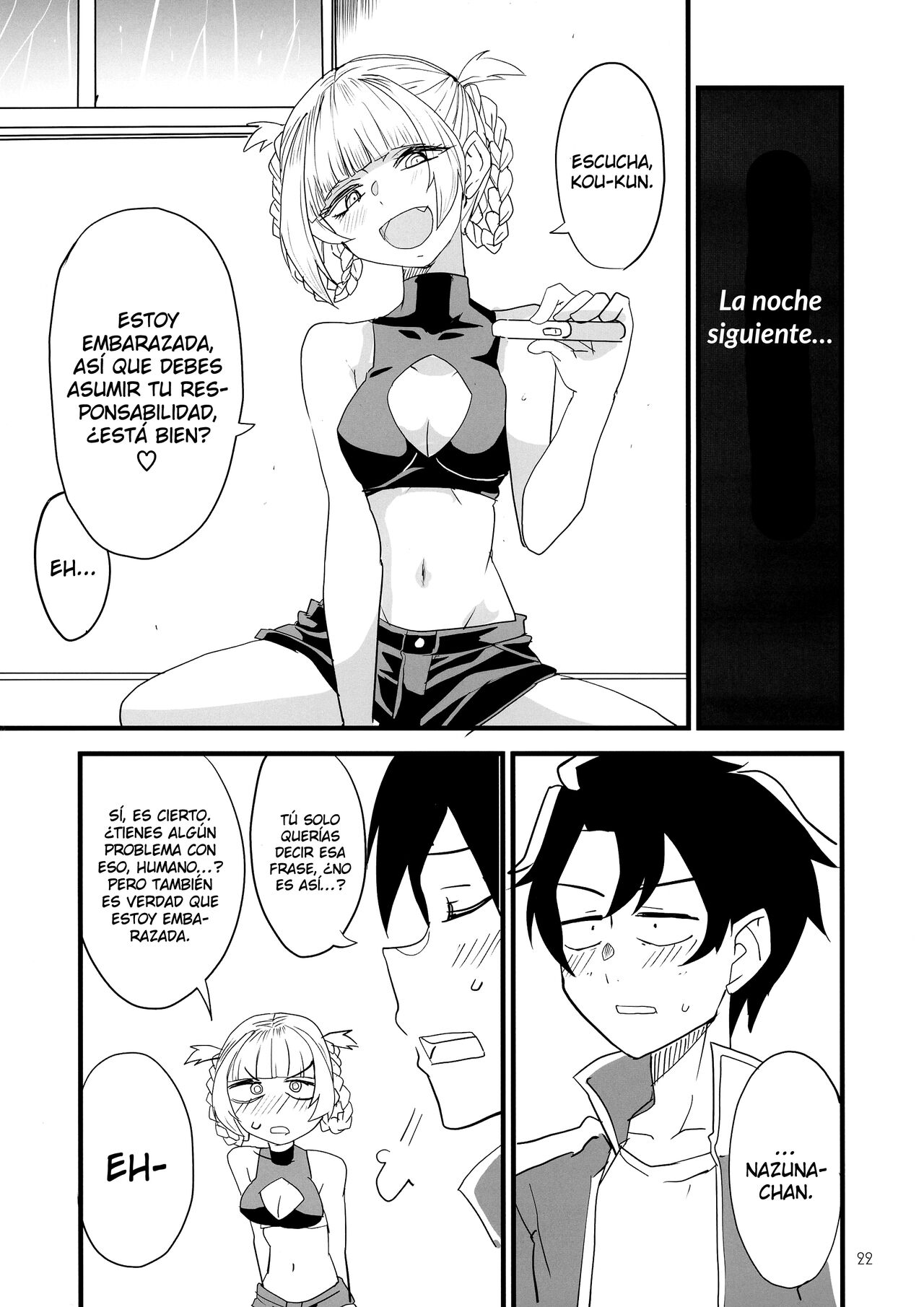 [BlueMage (Aoi Manabu)] Soineya no Uta (Yofukashi no Uta) [Spanish] [Fstake Sukyan] 图片编号 22