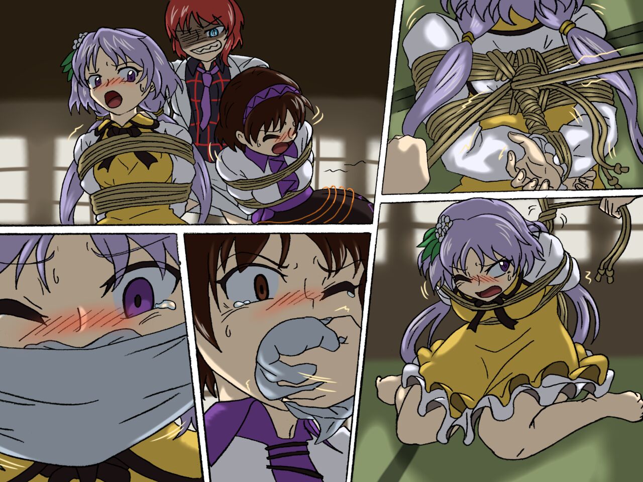 [平らvalley][Skeb]九十九姉妹と雷鼓の受難 (東方Project) изображение № 4