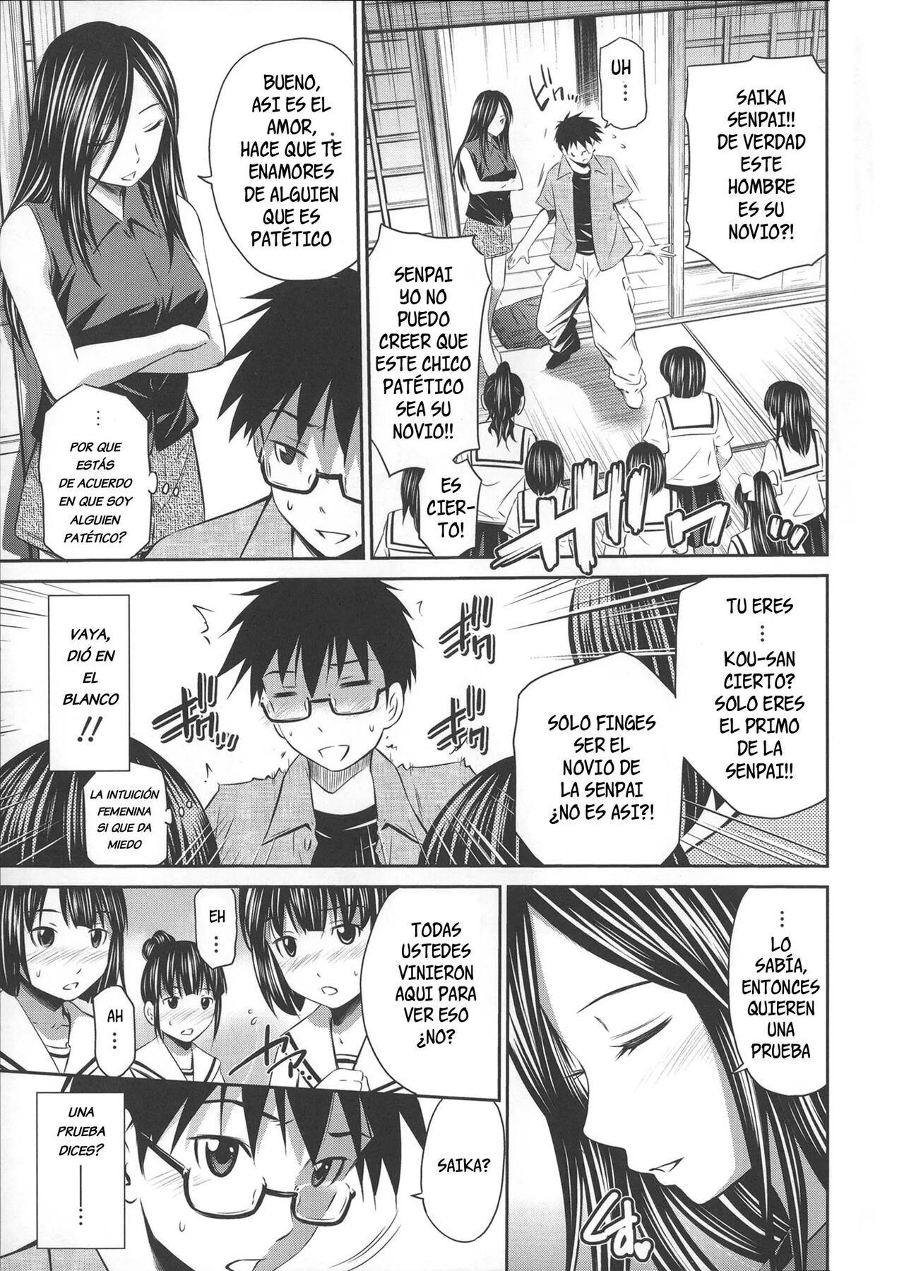 [Sabashi Renya] Koibito Engi | Fingiendo ser novios (Gokubuto Insert) [Spanish][Decensored][Harenchi no Fansub] image number 3