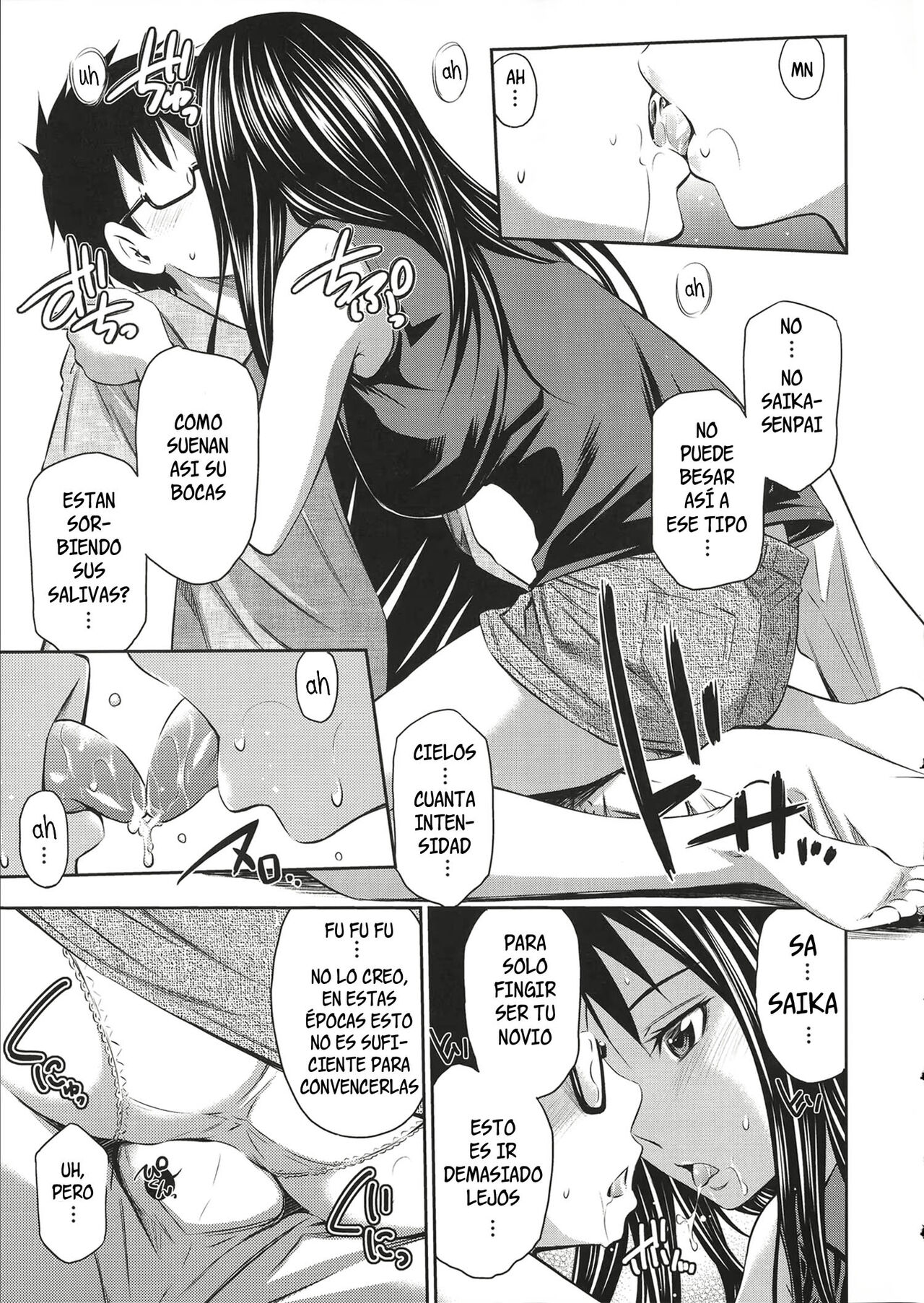 [Sabashi Renya] Koibito Engi | Fingiendo ser novios (Gokubuto Insert) [Spanish][Decensored][Harenchi no Fansub] image number 5