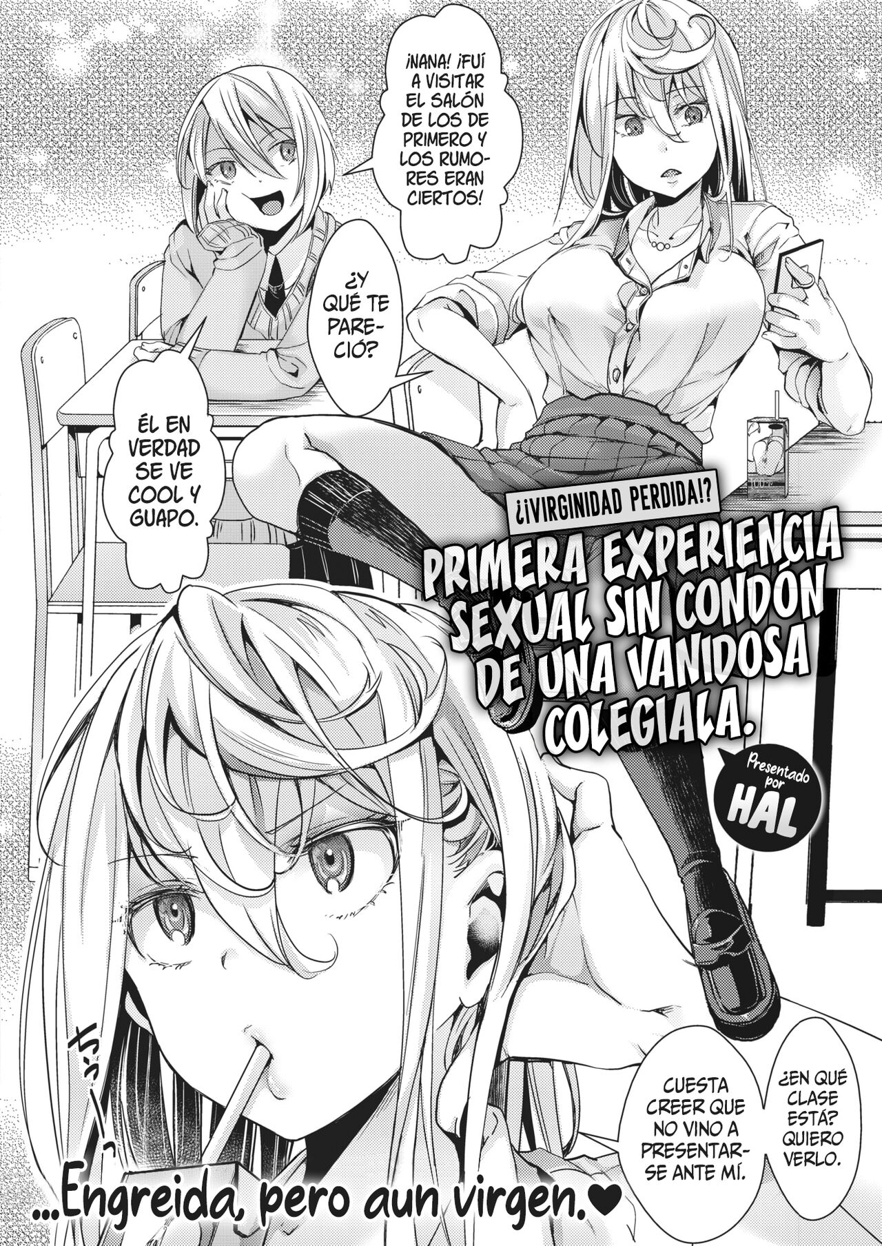 [hal] [Shojo Soushitsu!?] Mieppari JK no Namadashi Hatsutaiken | ¿¡Virginidad perdida!? Primera Experiencia Sexual Sin Condon de una Vanidosa Colegiala (COMIC X-EROS #98) [Spanish] [SSR Translations] [Digital] imagen número 2