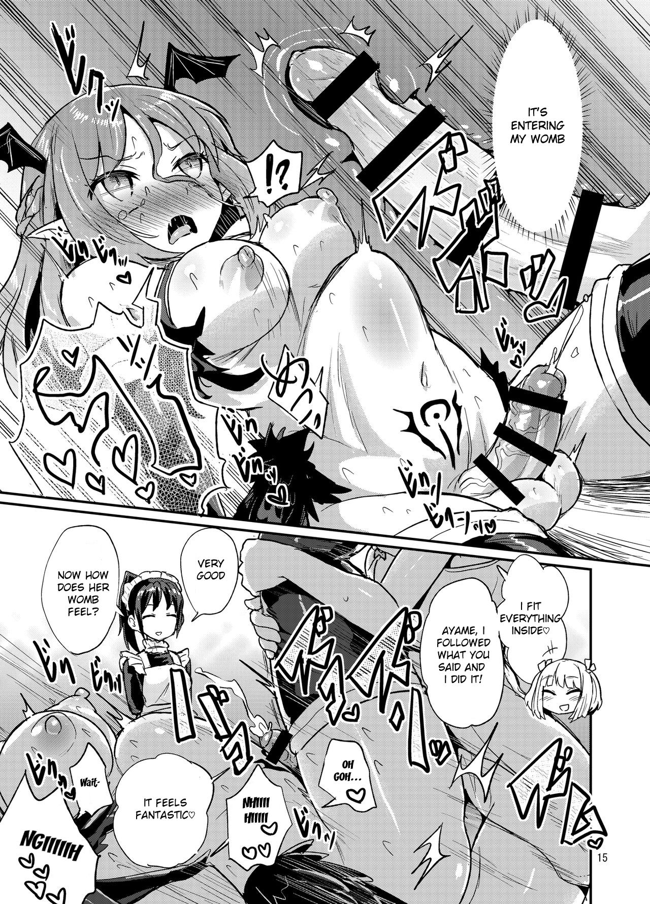 [Konnyaku Nabe (magifuro Konnyaku)] Yowayowa Futanari Succubus-chan #01 [English] [Digital] image number 15