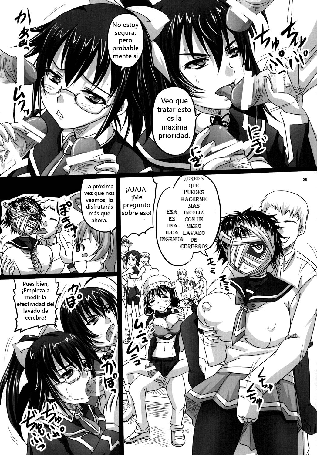 [Nozarashi (Nozarashi Satoru)] ROYAL Medaka SCRAMBLE (Medaka Box) [Spanish] [Digital] image number 4
