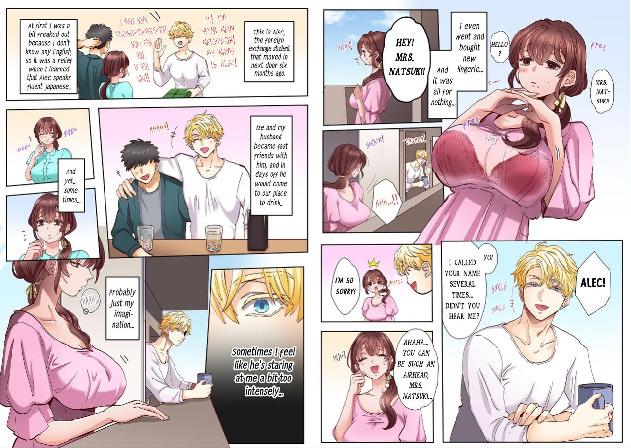 [Azumaya Manju] "Okusan no Ana, Ore no de Fusai de Agemasu ne?" Yokkyuu Fuman na Hitozuma ga Rinjin Ryuugakusei no XL Chinpo ni Ochiru made... | I’ll plug your hole with my cock, okay, ma’am? 1 [Full Color] 1 [English] 画像番号 4