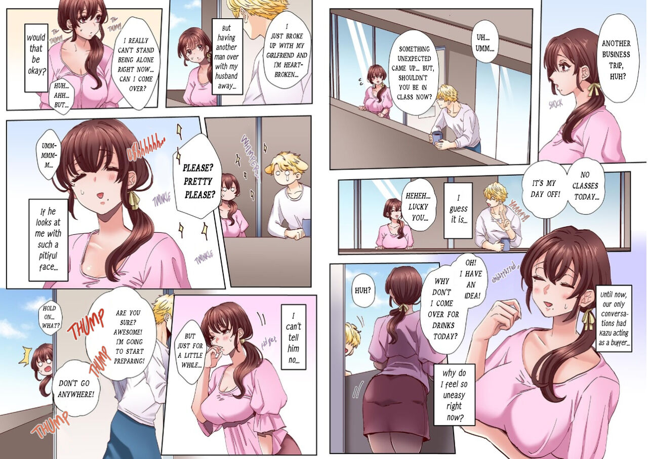 [Azumaya Manju] "Okusan no Ana, Ore no de Fusai de Agemasu ne?" Yokkyuu Fuman na Hitozuma ga Rinjin Ryuugakusei no XL Chinpo ni Ochiru made... | I’ll plug your hole with my cock, okay, ma’am? 1 [Full Color] 1 [English] 画像番号 5