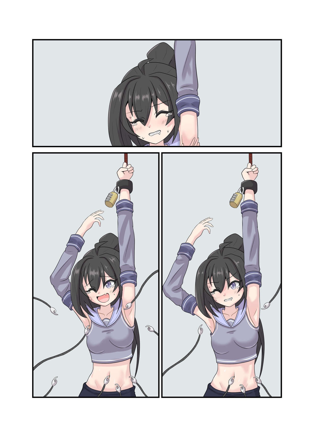 [GreenWeedA no Kousakushitsu] Aete katate dake kousoku shi te ku suguri de bougai suru manga изображение № 18