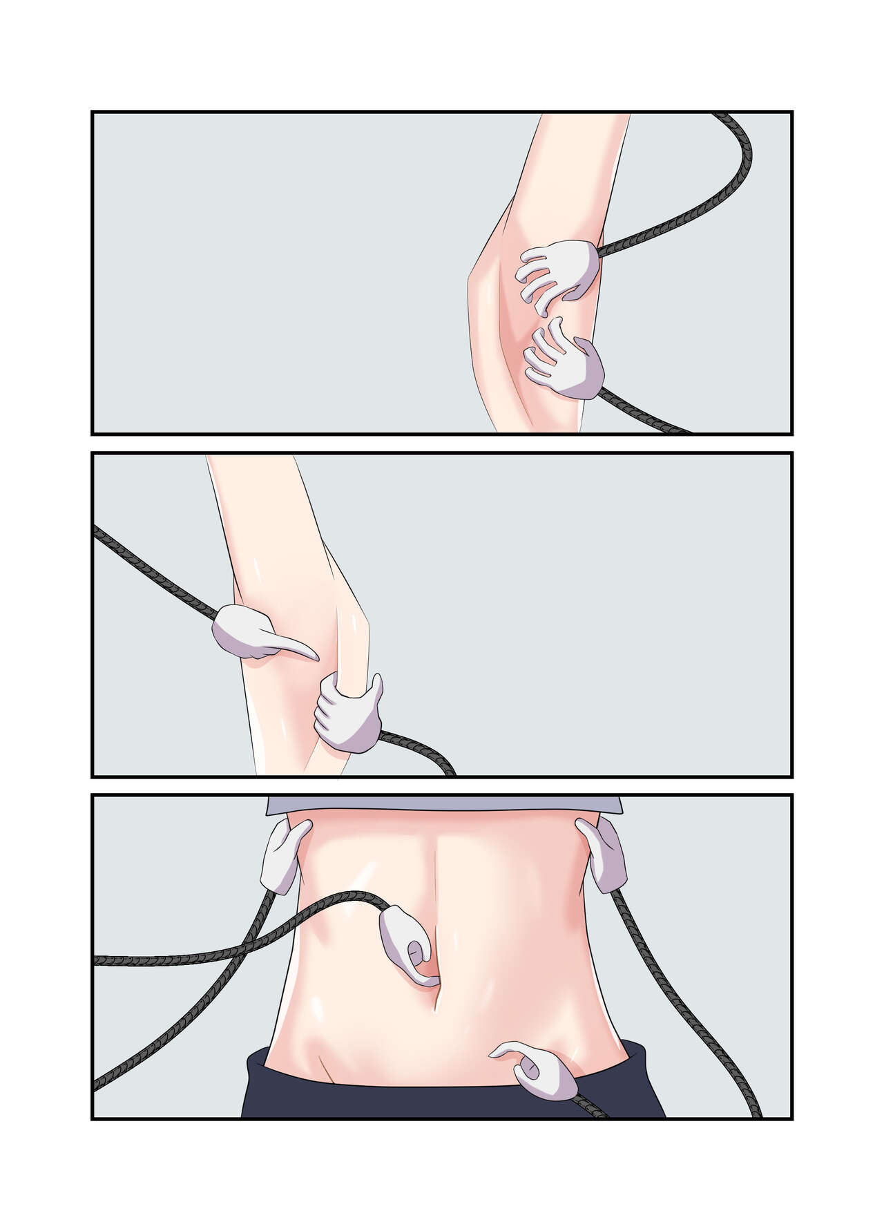 [GreenWeedA no Kousakushitsu] Aete katate dake kousoku shi te ku suguri de bougai suru manga изображение № 23