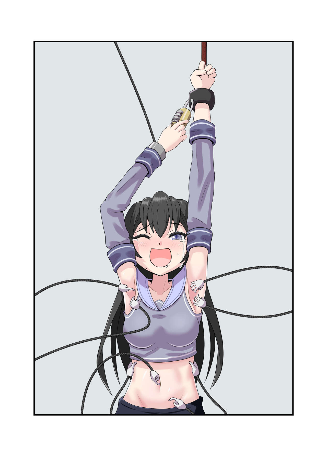 [GreenWeedA no Kousakushitsu] Aete katate dake kousoku shi te ku suguri de bougai suru manga изображение № 24