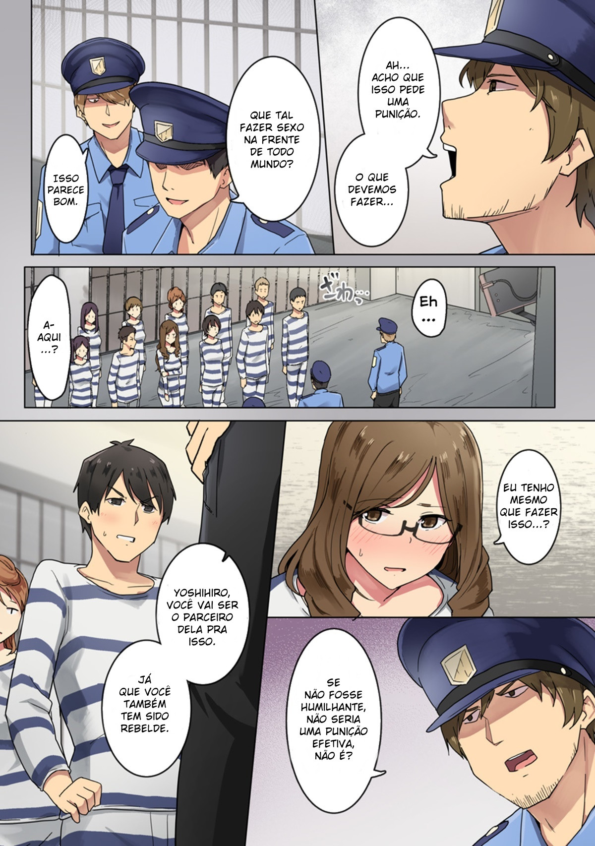 [Wakamatsu] Kangoku Zemi Kanshu ni Zettai Fukujuu o Shiirarete... Ch.3 (COMIC Ananga Ranga Vol. 48) [Portuguese-BR] 图片编号 4