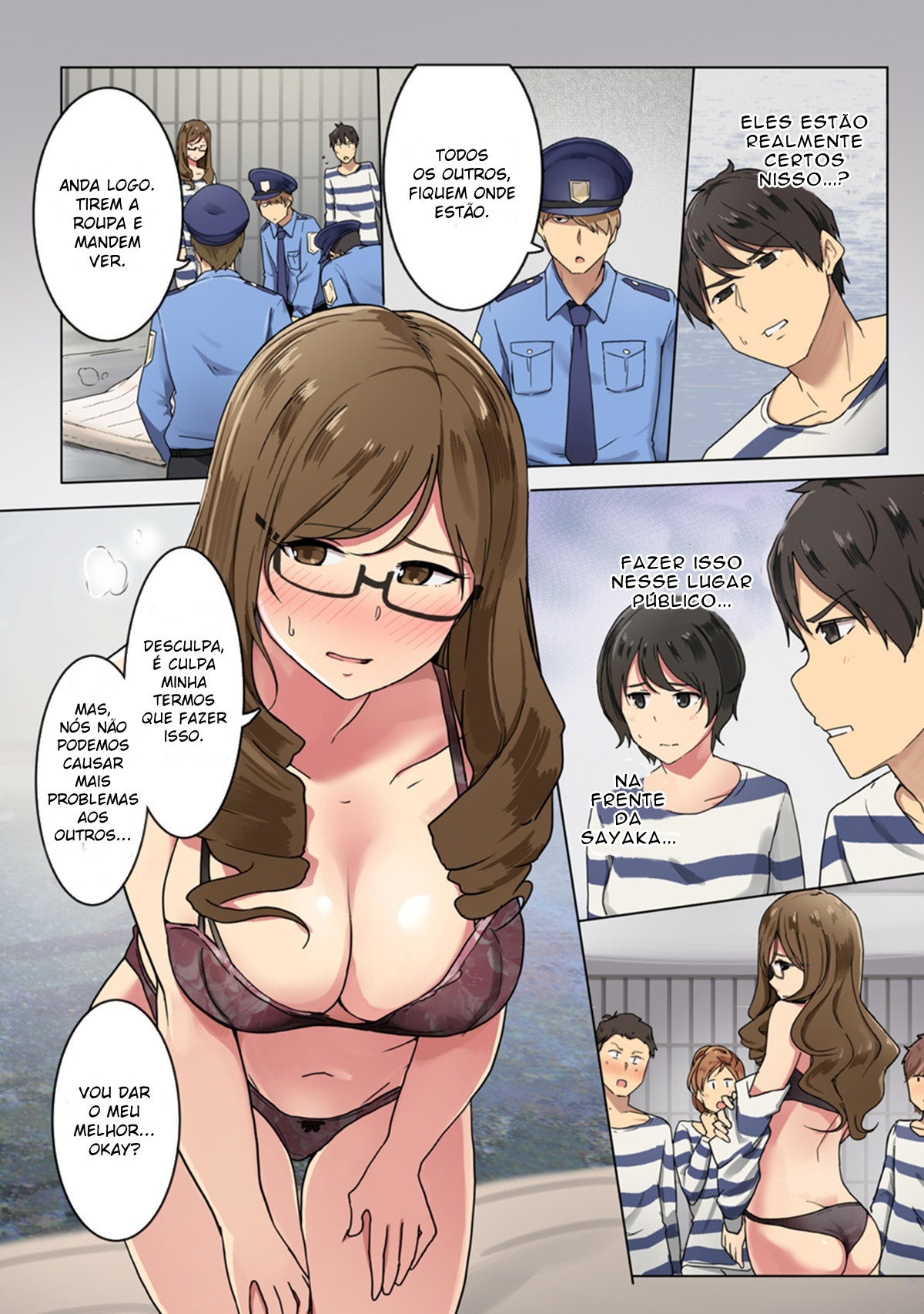 [Wakamatsu] Kangoku Zemi Kanshu ni Zettai Fukujuu o Shiirarete... Ch.3 (COMIC Ananga Ranga Vol. 48) [Portuguese-BR] 图片编号 5