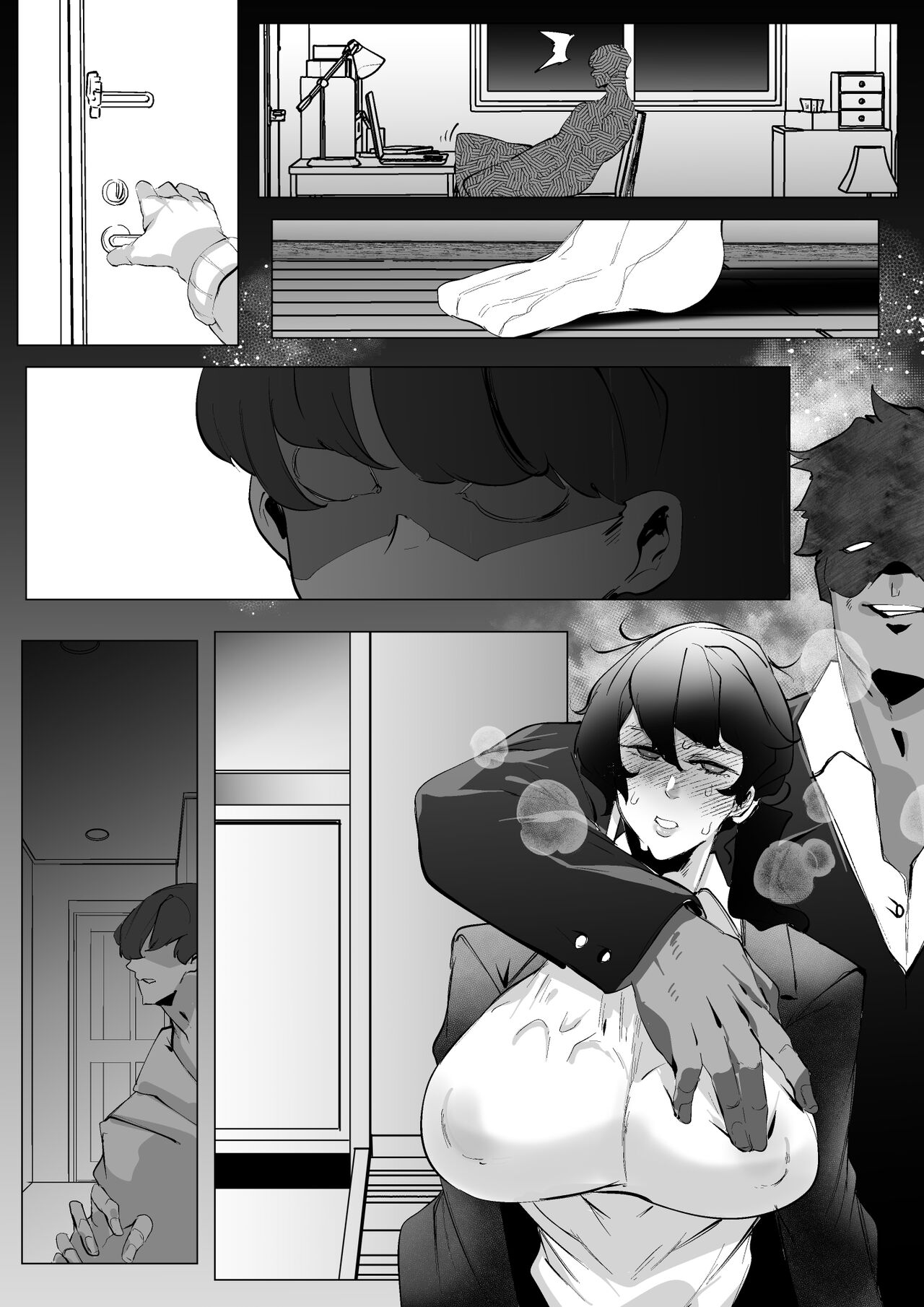 [Mr.way] Miboujin Single Mother wa Kaisha no Joushi ni Mainichi Okasareteiru image number 19