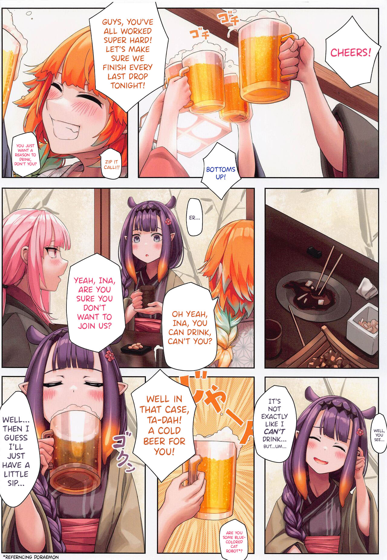 [Kuwaiya (Biu (Mitsu))] AmeSame Onsen Ryokou no Iroiro | The Many Happenings of AmeSame's Hot Spring Trip (Watson Amelia, Gawr Gura) [English] 图片编号 7