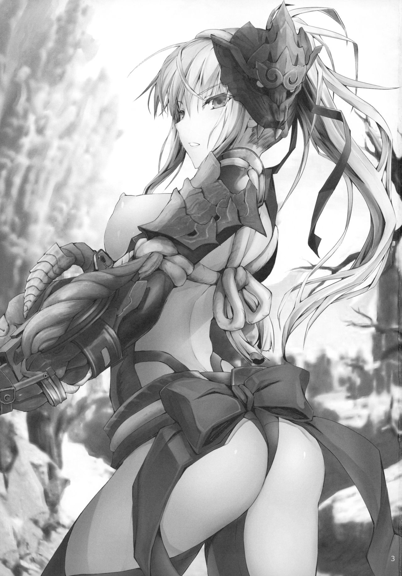 (C96) [UDON-YA (Kizuki Aruchu, ZAN)] Monhan no Erohon 16 (Monster Hunter) [Chinese] [屏幕脏了汉化] numero di immagine  3