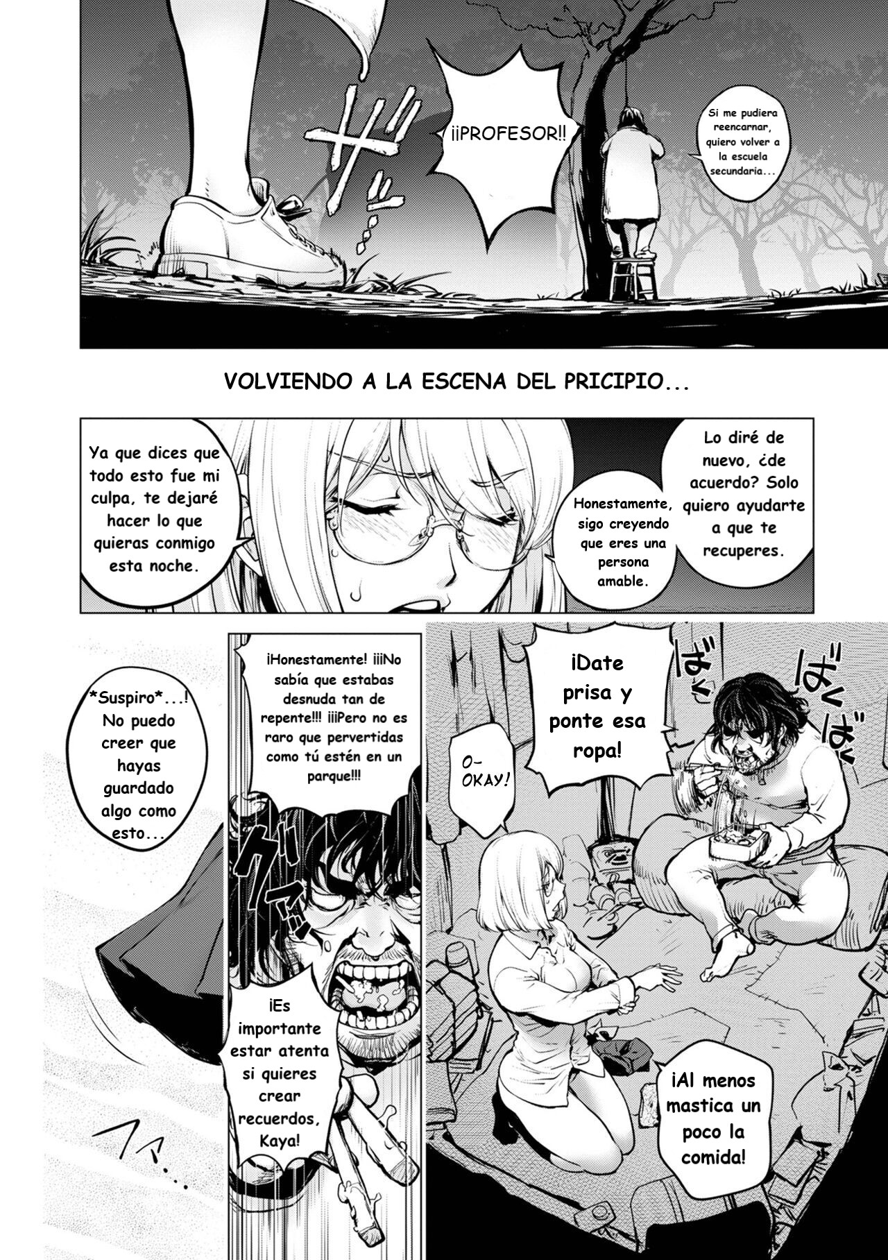 [Kon-Kit] Kaya-nee to Homeless Sensei ~Zenpen~ (COMIC Shigekiteki SQUIRT!! Vol. 37) [Spanish] [Silviahot1992] [Digital] 10eme image