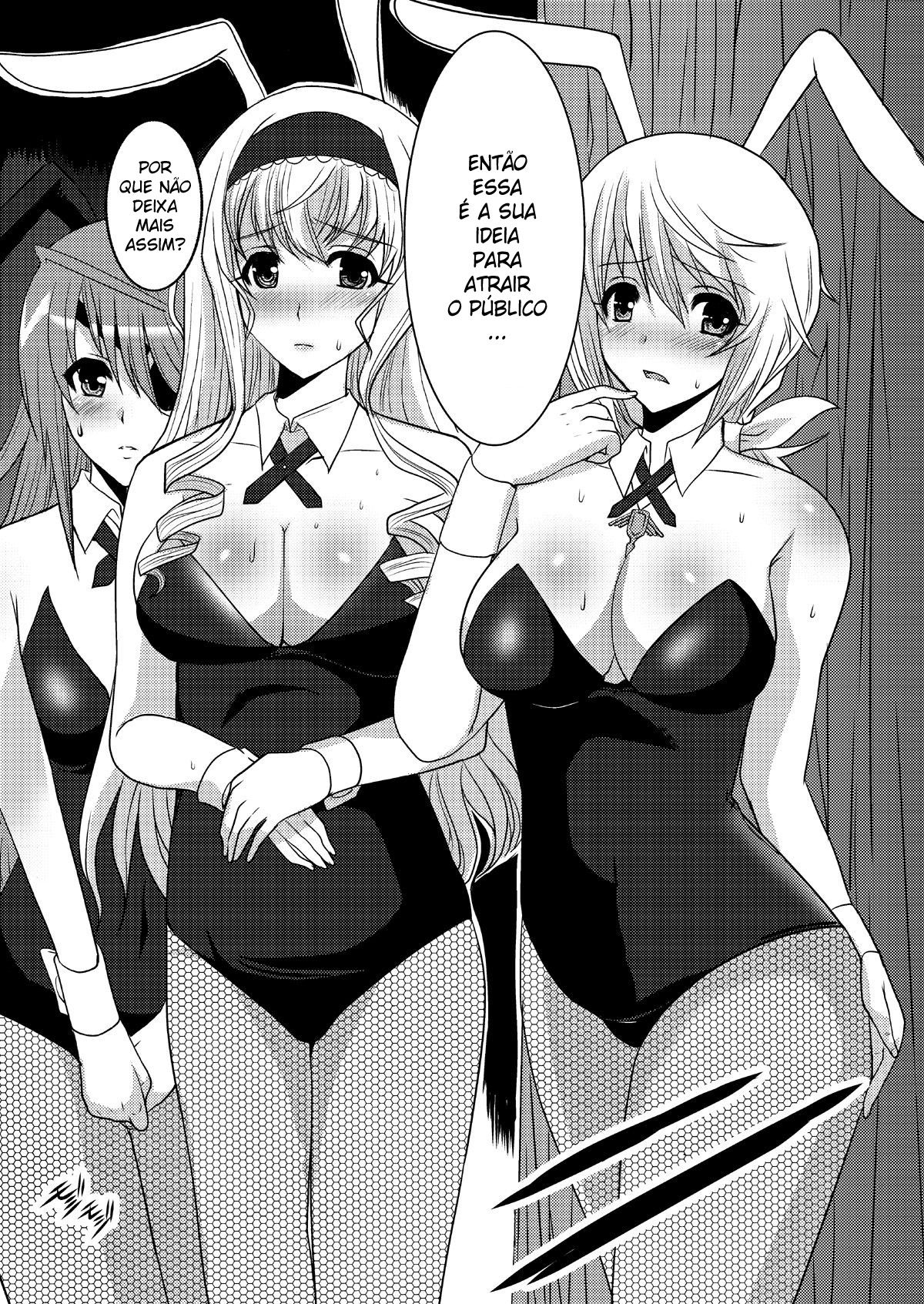 [Neko to Hato (Hatoya Mameshichi)] IS Gakuen Kounin!? Usagi Kari no Yoru (IS <Infinite Stratos>) [Portuguese-BR] [Digital] image number 4