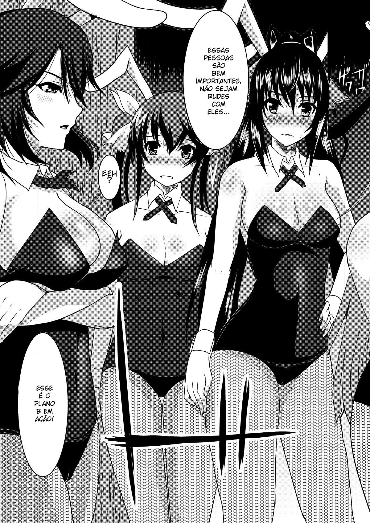[Neko to Hato (Hatoya Mameshichi)] IS Gakuen Kounin!? Usagi Kari no Yoru (IS <Infinite Stratos>) [Portuguese-BR] [Digital] image number 5