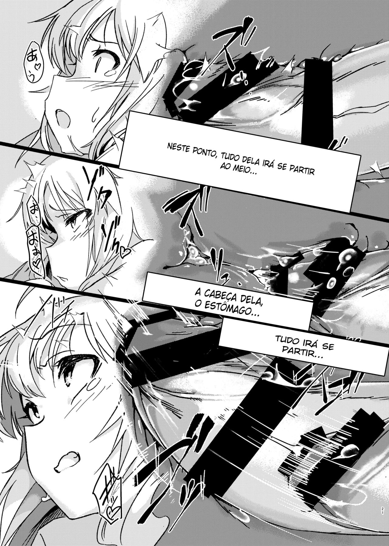 (C91) [Suimitsutou Koubou (Momo no Suidousui)] Yuki Chinpo - Futanari Yukiho to Neteta Miki (THE iDOLM@STER) [Portuguese-BR] image number 20