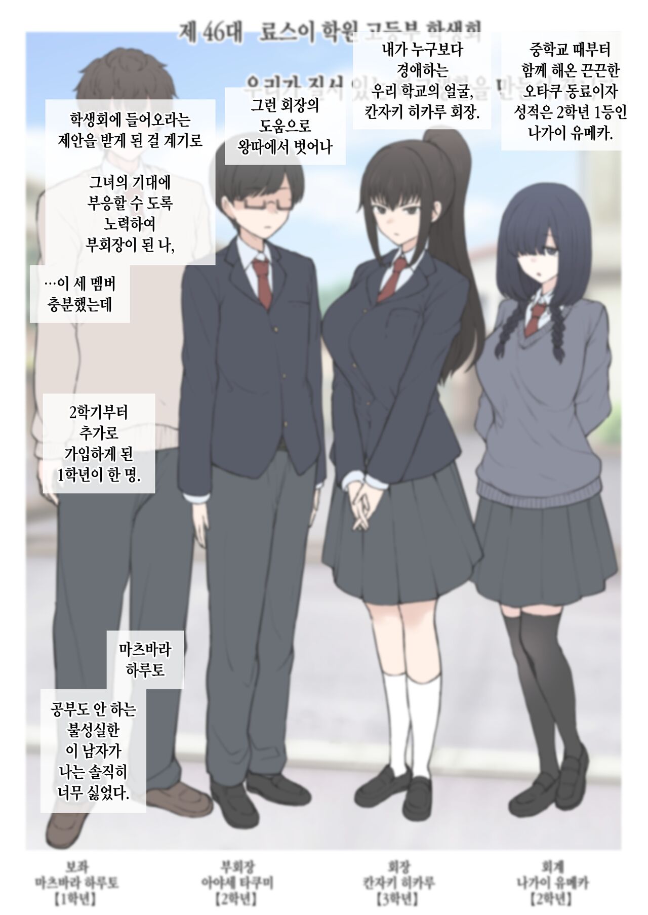 (Terasu MC)Yari-chin Shinnyūsei ni ura de Jiwajiwa to Hakai Sareteiku boku no Shiawasena Seitokai Raifu [Korean] 图片编号 3