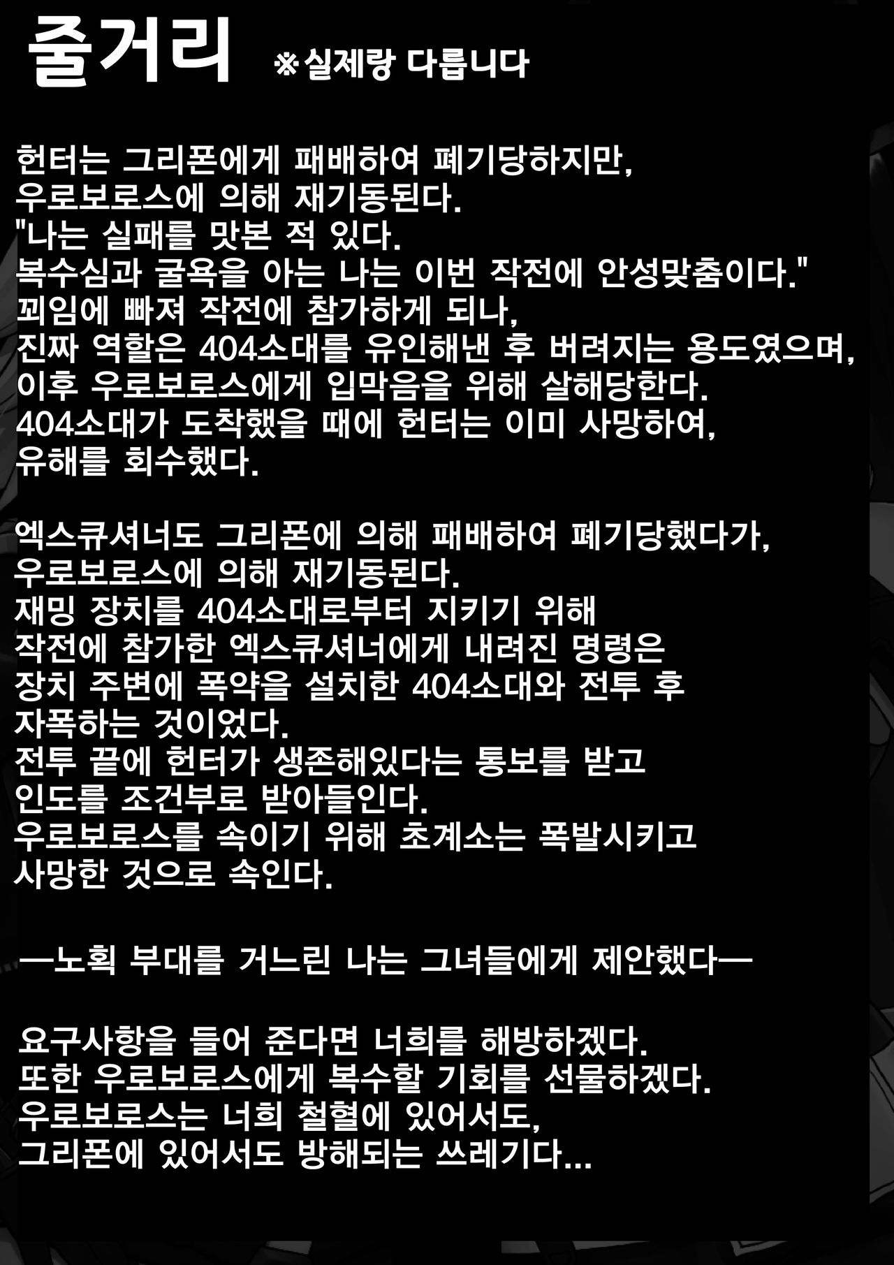 [CILICA] Back Cube Operation (Girls' Frontline) [Korean] 이미지 번호 2