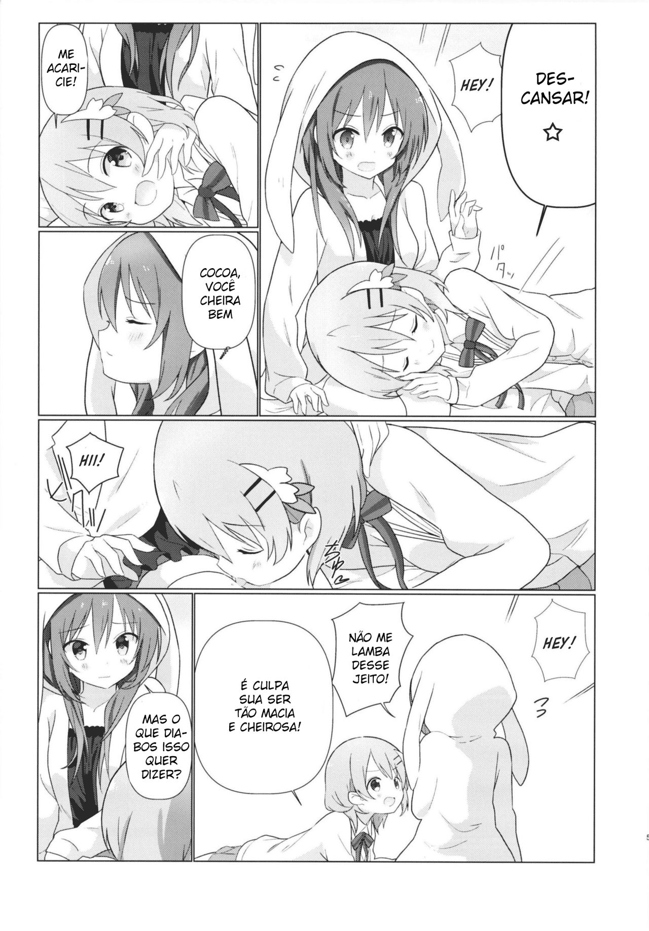 (C93) [vivid_dot (Nanakusa Amane)] KokoRize de Yuri ni Mezameru Hon (Gochuumon wa Usagi desu ka?) [Portuguese-BR] imagen número 7