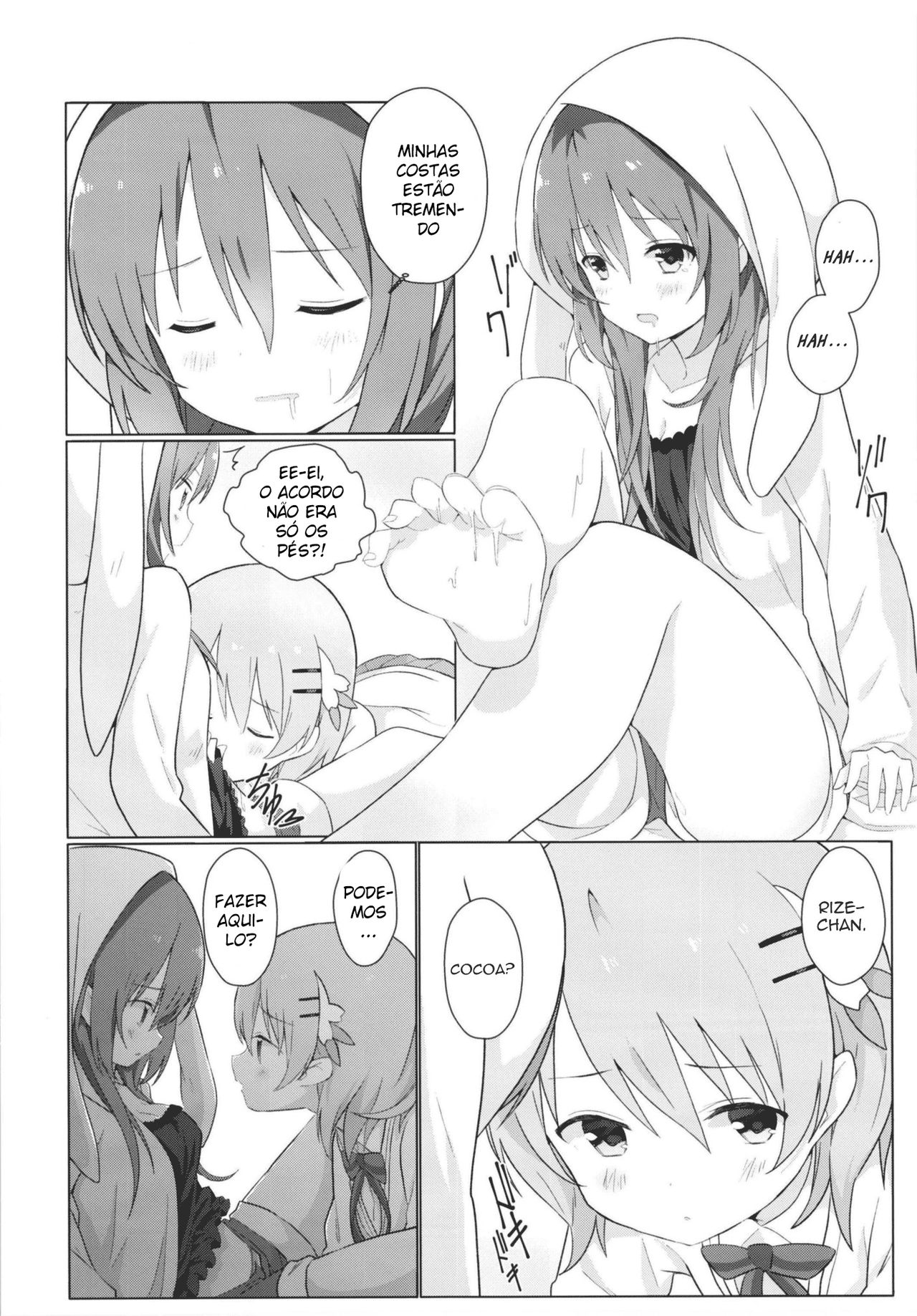 (C93) [vivid_dot (Nanakusa Amane)] KokoRize de Yuri ni Mezameru Hon (Gochuumon wa Usagi desu ka?) [Portuguese-BR] imagen número 10