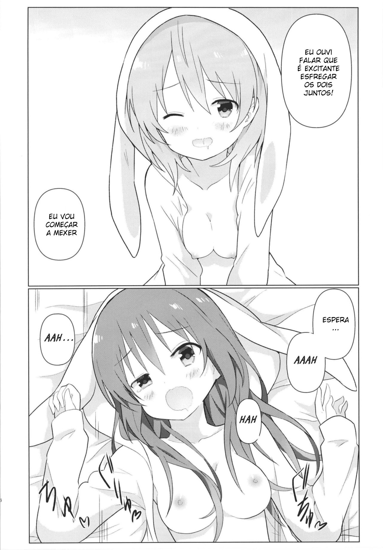 (C93) [vivid_dot (Nanakusa Amane)] KokoRize de Yuri ni Mezameru Hon (Gochuumon wa Usagi desu ka?) [Portuguese-BR] imagen número 18