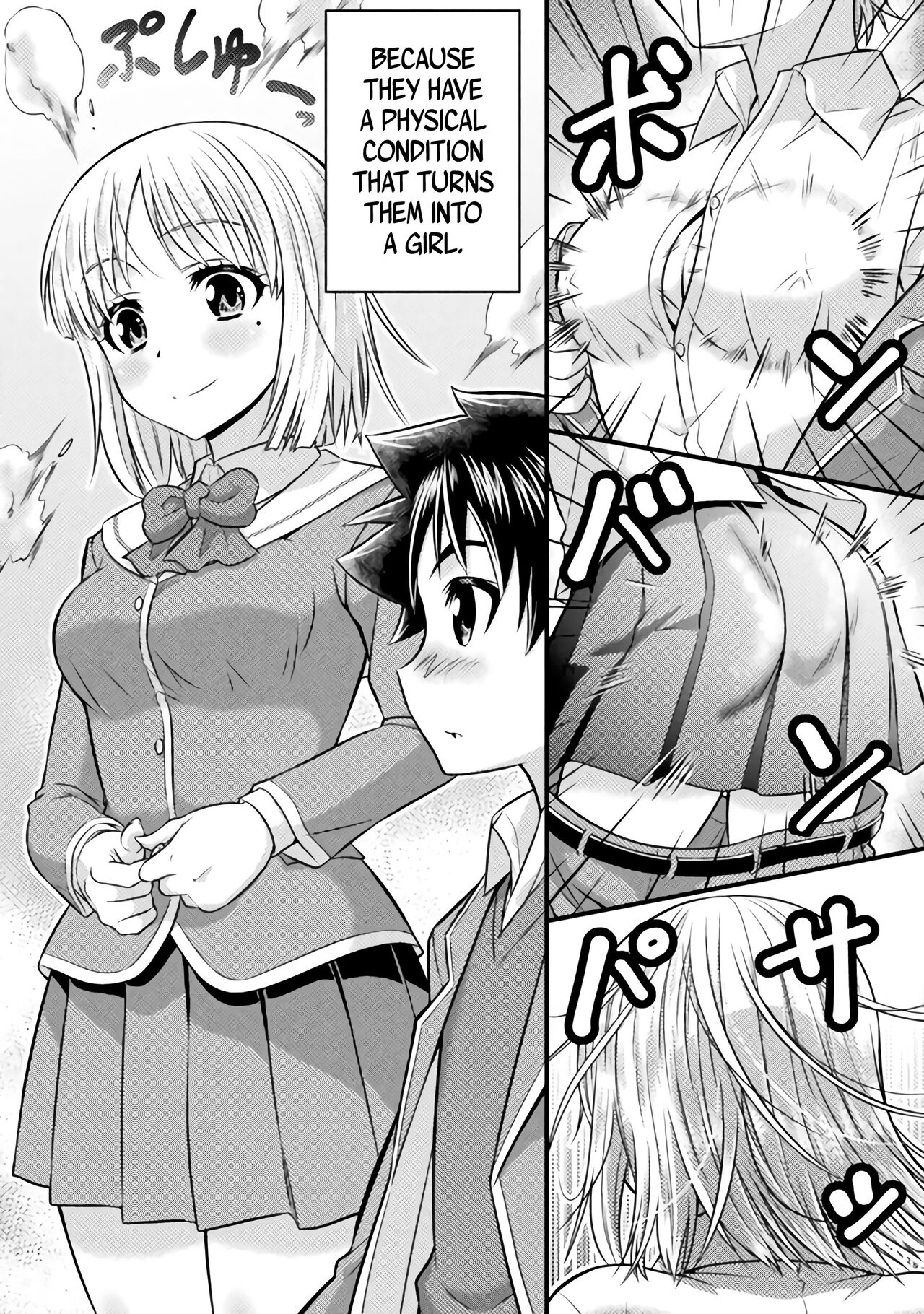 [Kaneko Naoya] Ch. 1 Osananajimi wa Hybrid (TS gakuen no nichijo 1) [English] [Digital] image number 2